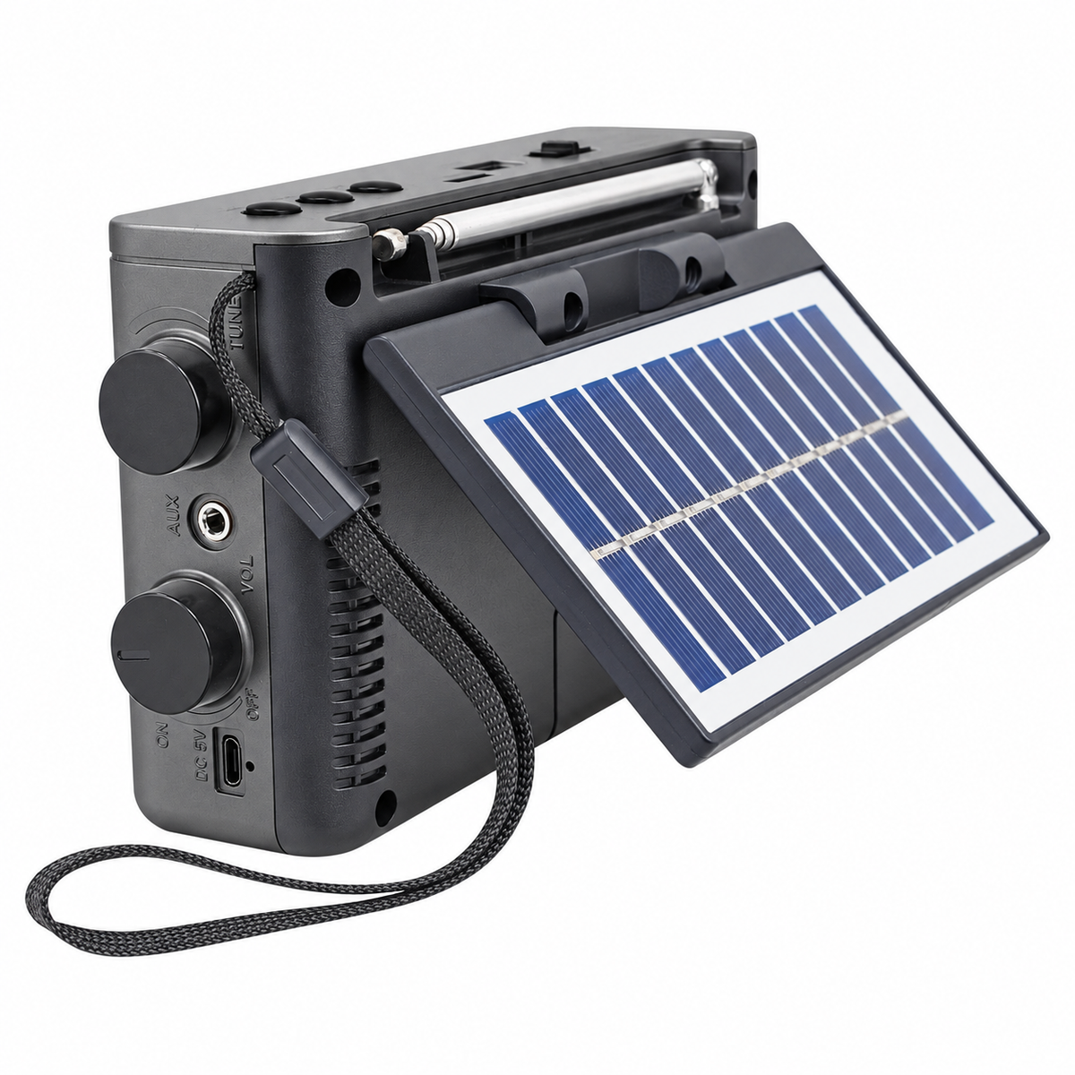 Radio Solar Recargable AM FM/ SW/ TF/ USB/ BT Retro Sunshine