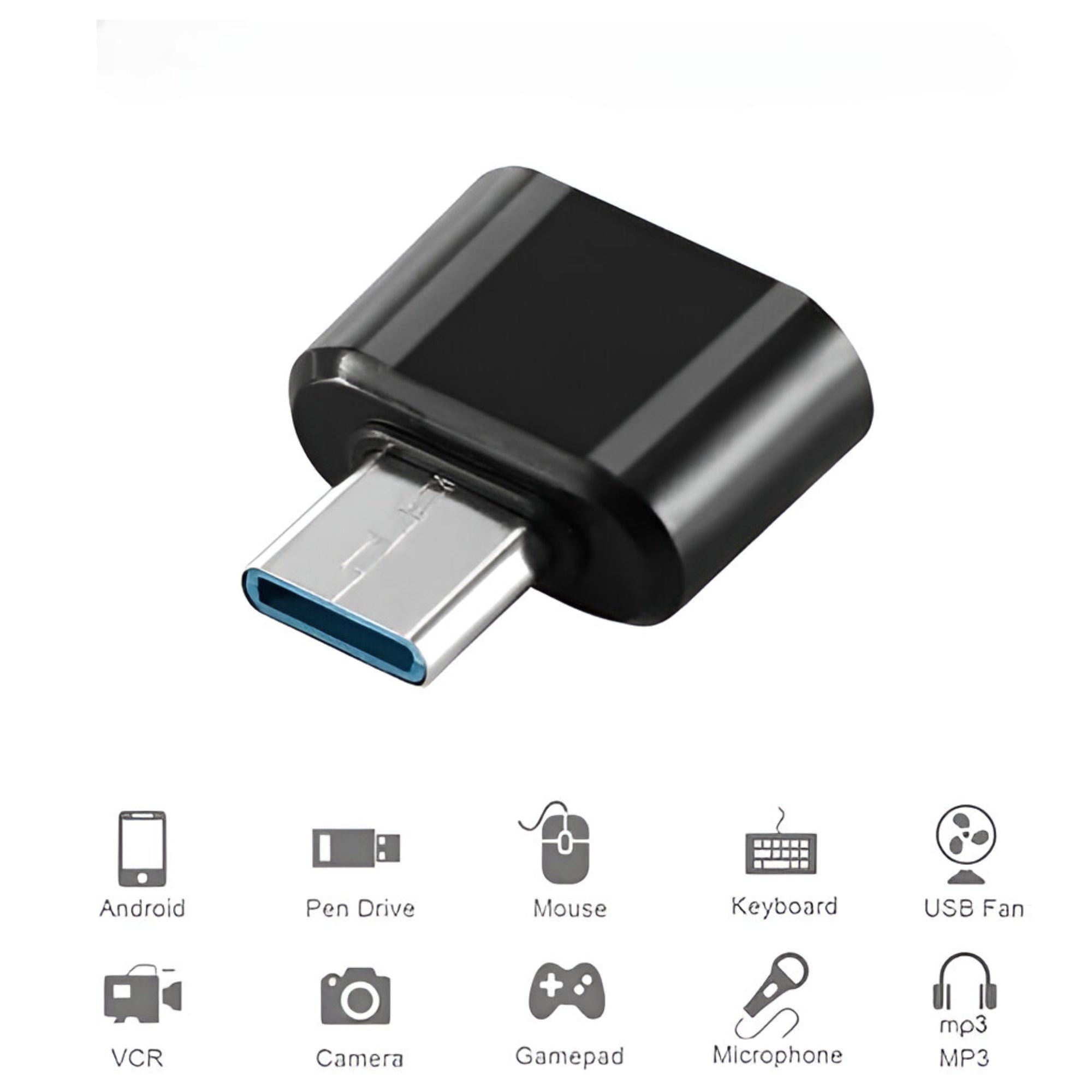 Adaptador OTG USB-C A USB Multiplataformas Smartphone y PC