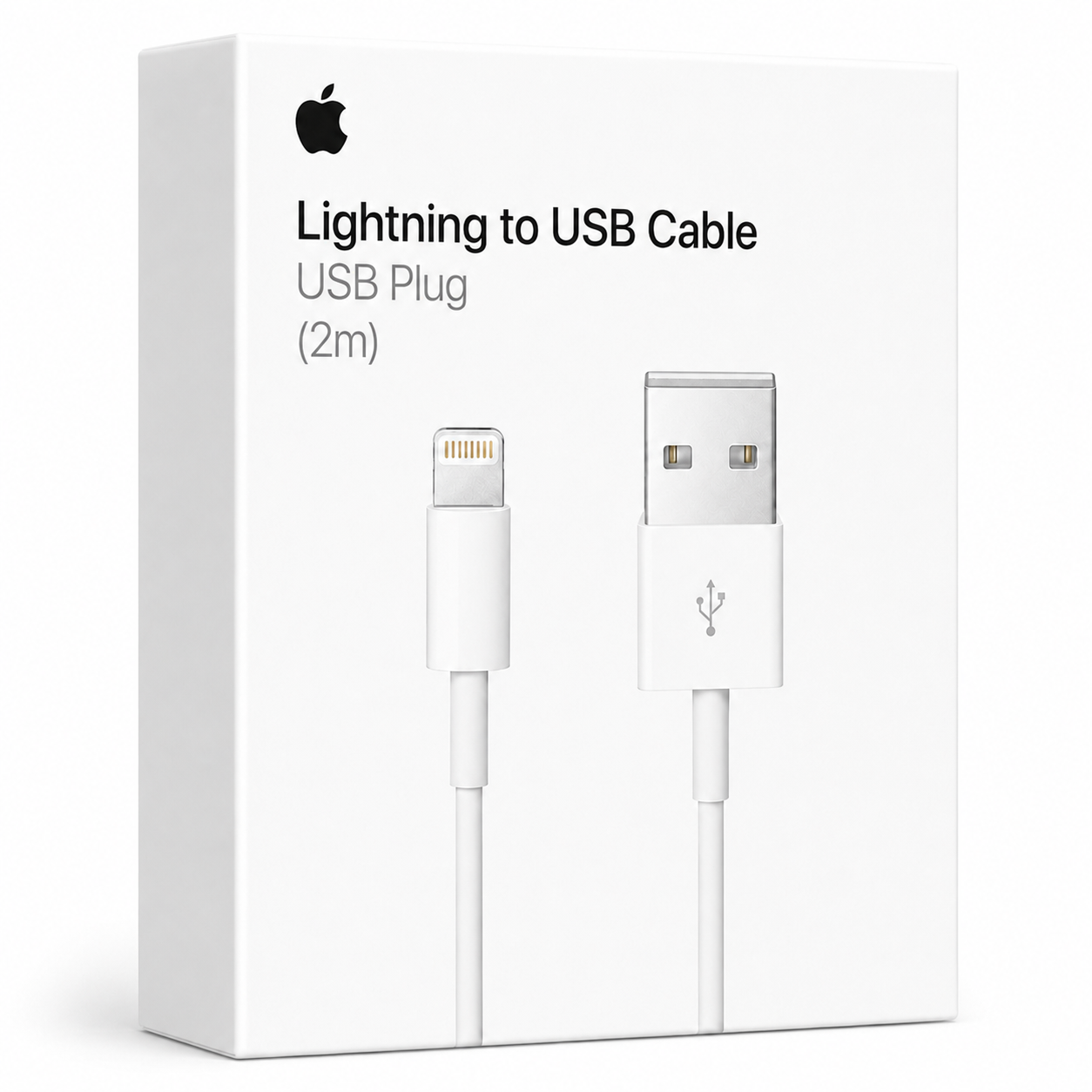 Cable de Datos Apple Lightning a USB 2M MD819AM Original