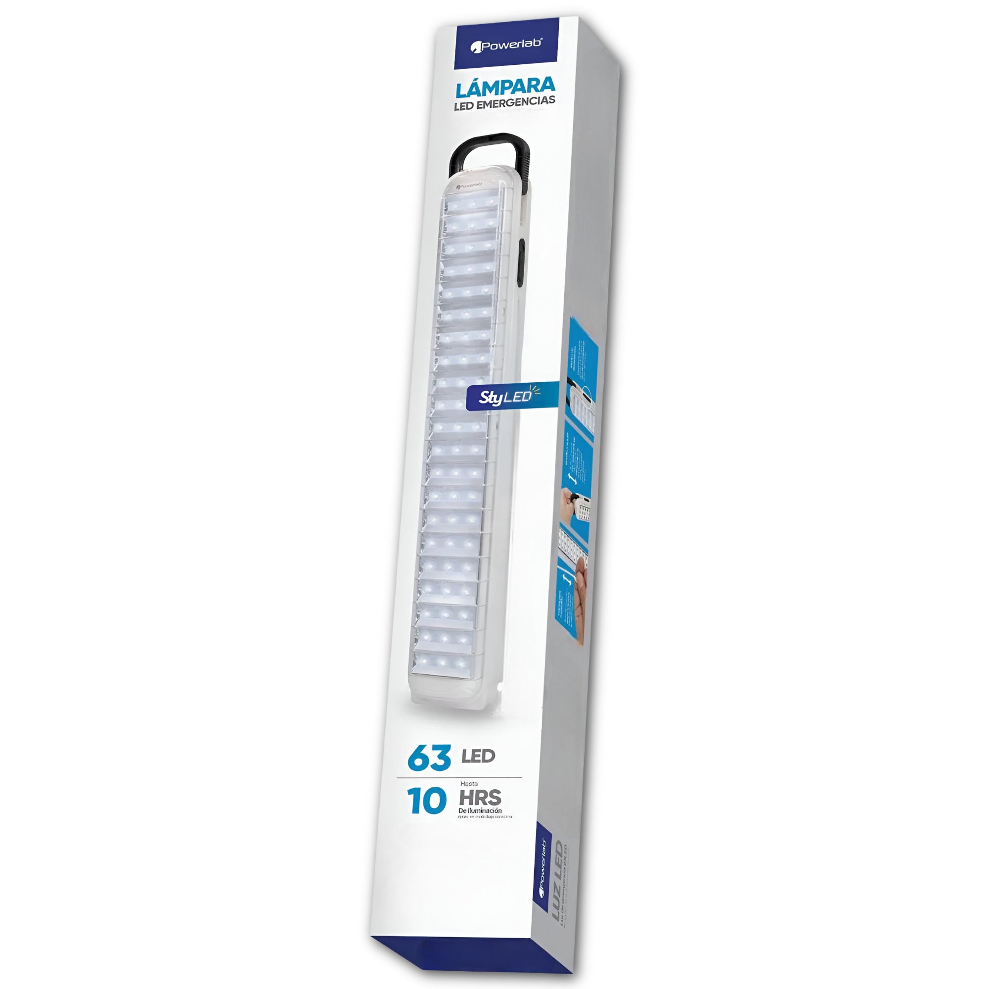 Lampara de Emergencia Recargable de 63 LED 10Hr de Autonomía