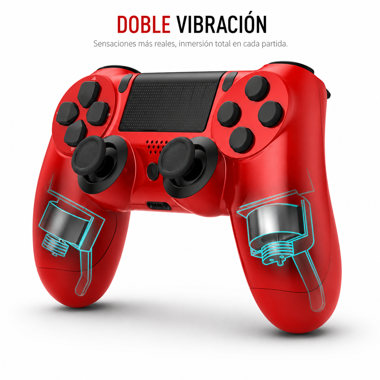 Gamepad Inalámbrico Monster Multiplataformas Rojo
