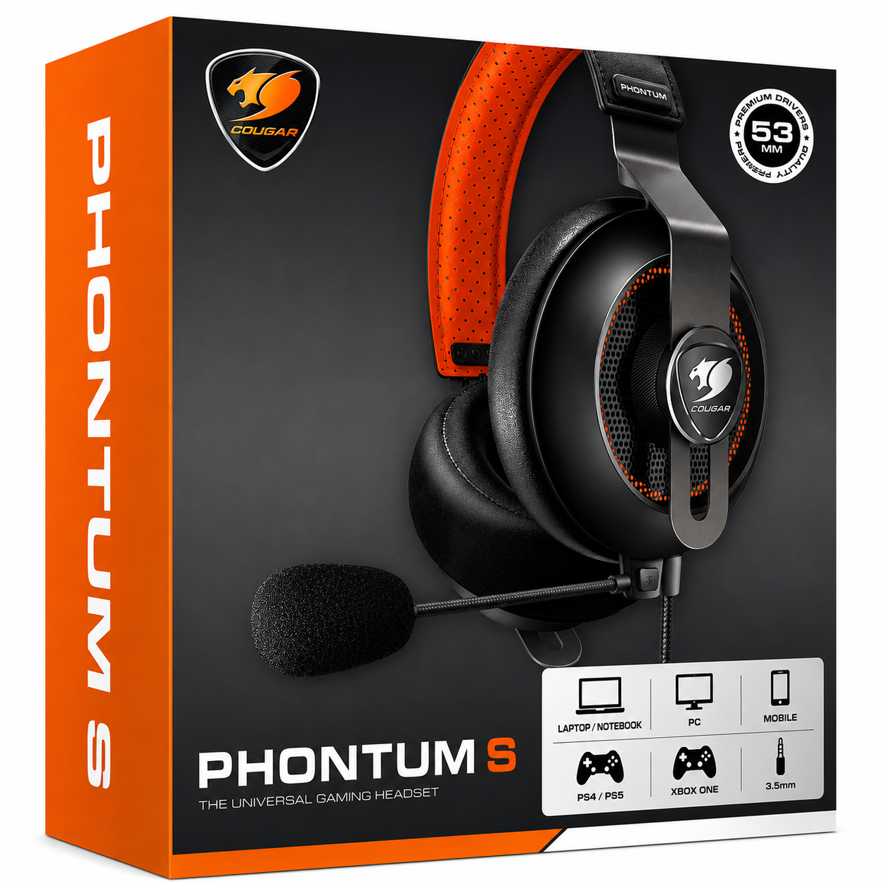 Audifono Gamer Cougar 53mm Phontum S Multiplataformas