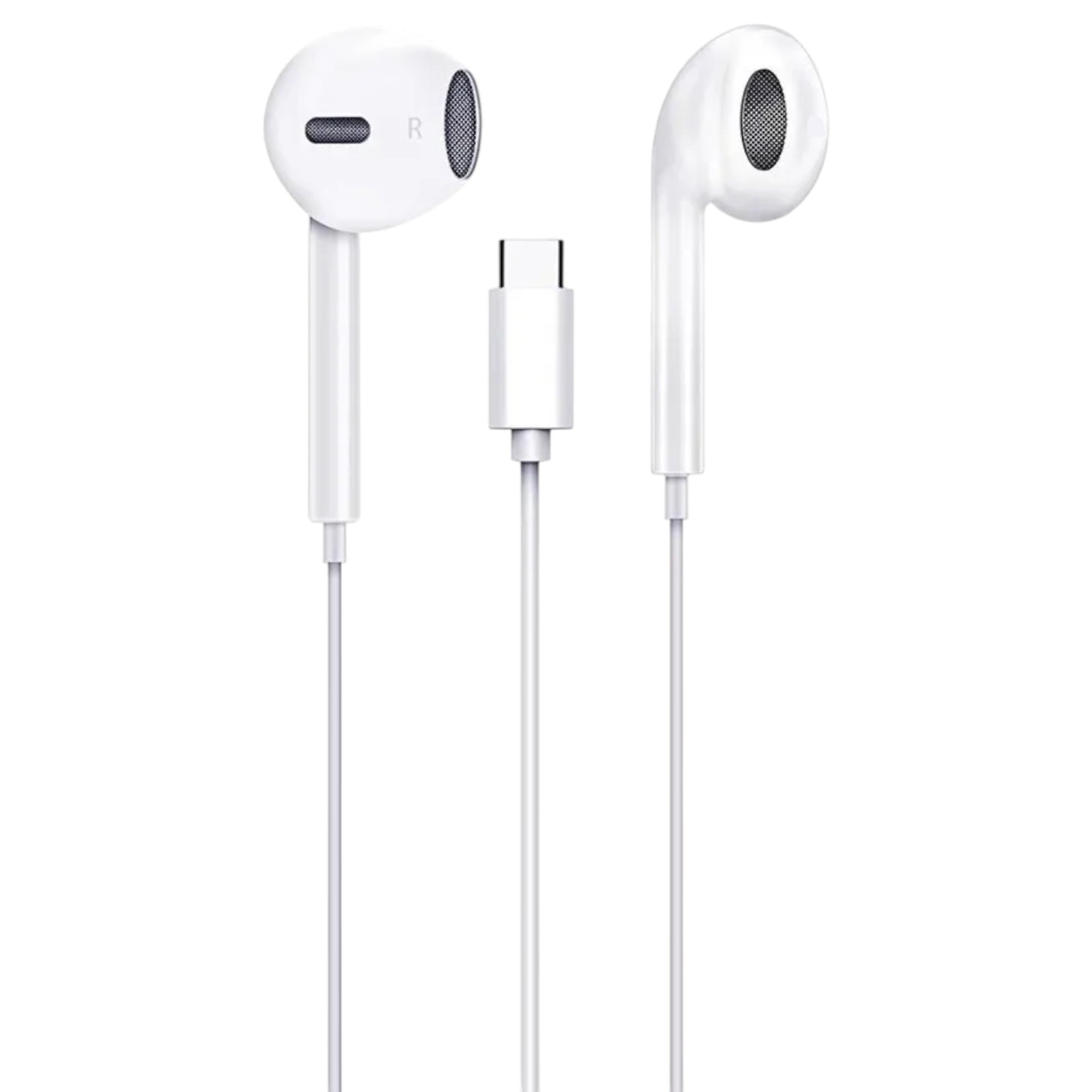 Audífonos Type-C HIFI con Manos Libre Tecmaster White 300516