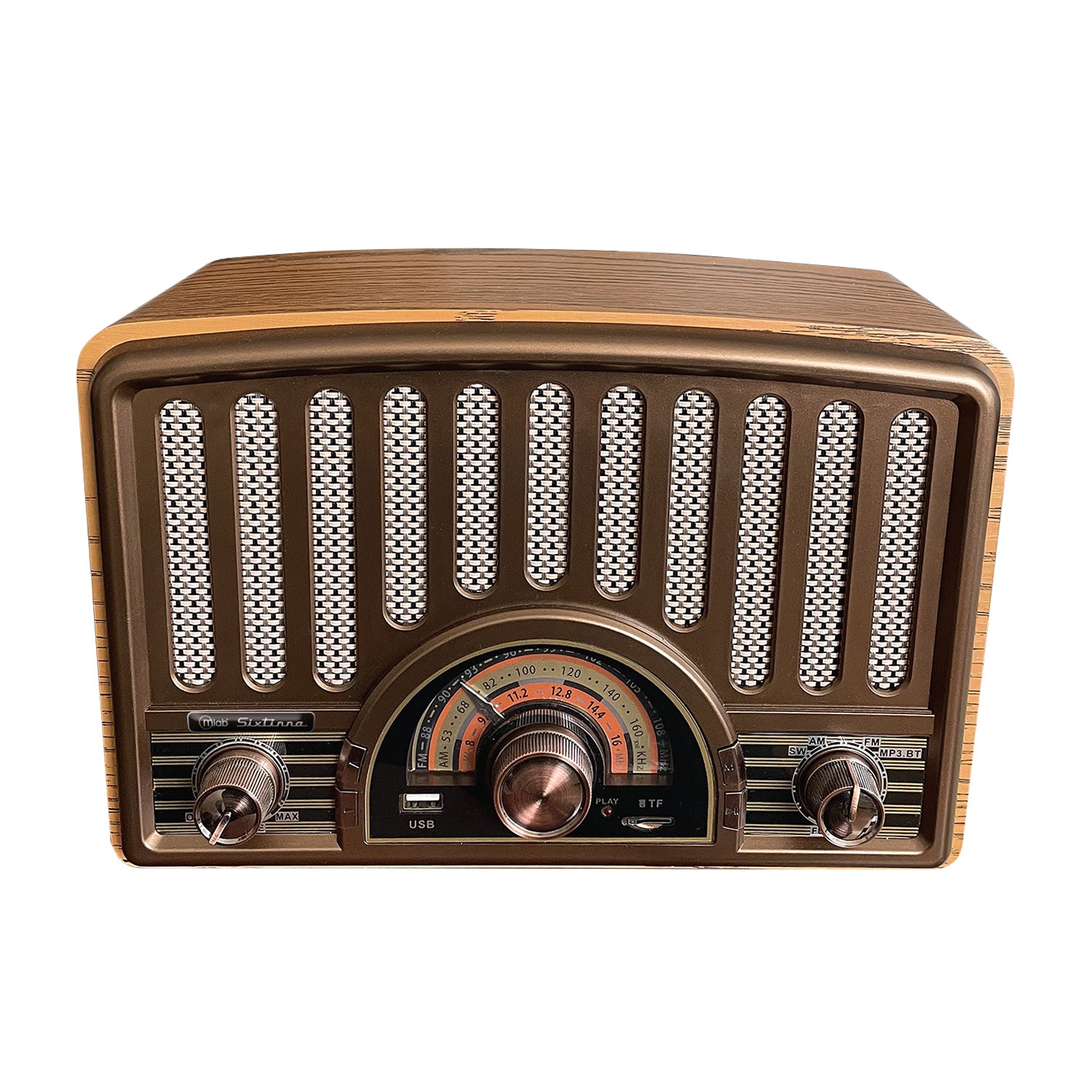 Parlante Portátil BT Retro Sixtinna Años 1930 AM/ FM/ SW