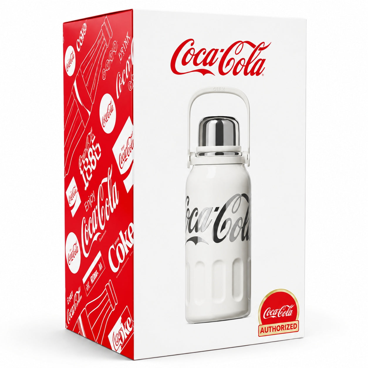 Termo Germ de Acero Inoxidable Coca-Cola 1.2L White Edition