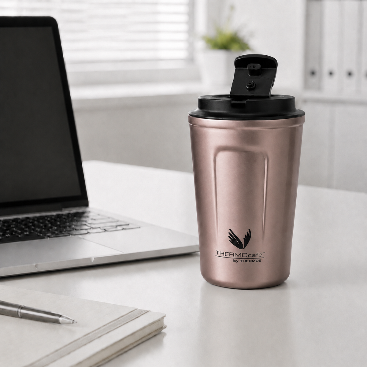 Vaso Termico MUG Thermos Rose Gold Acero Inoxidable 350ML