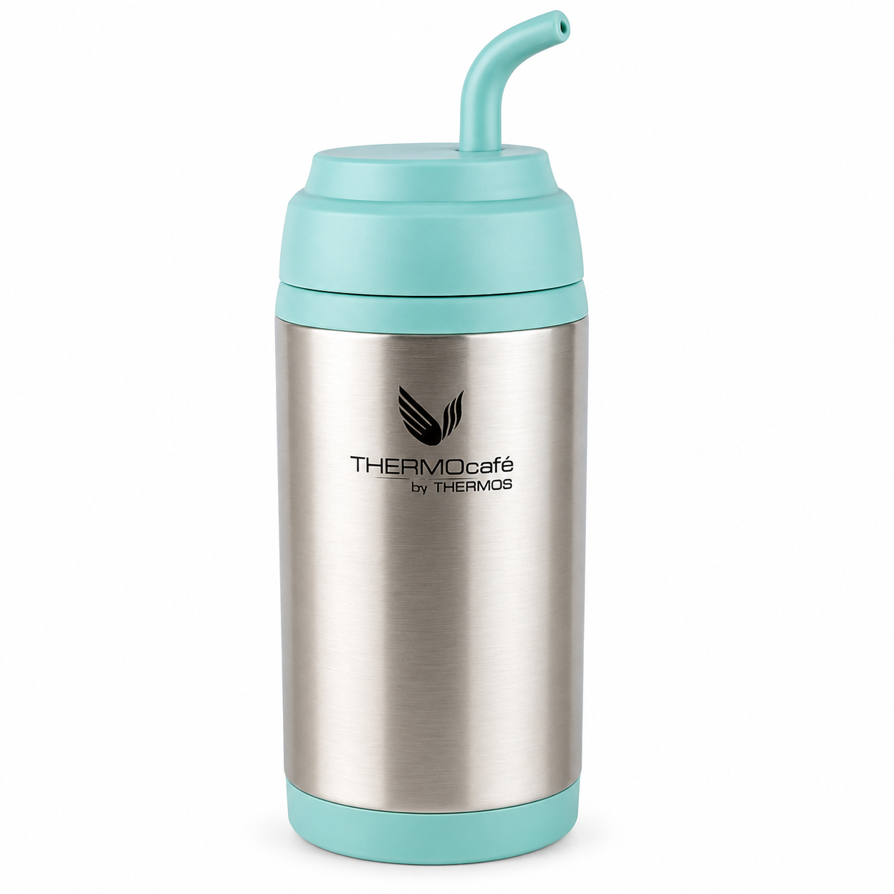 Vaso Térmico MUG Matero Acero Inoxidable Aqua 400ML+Bombilla