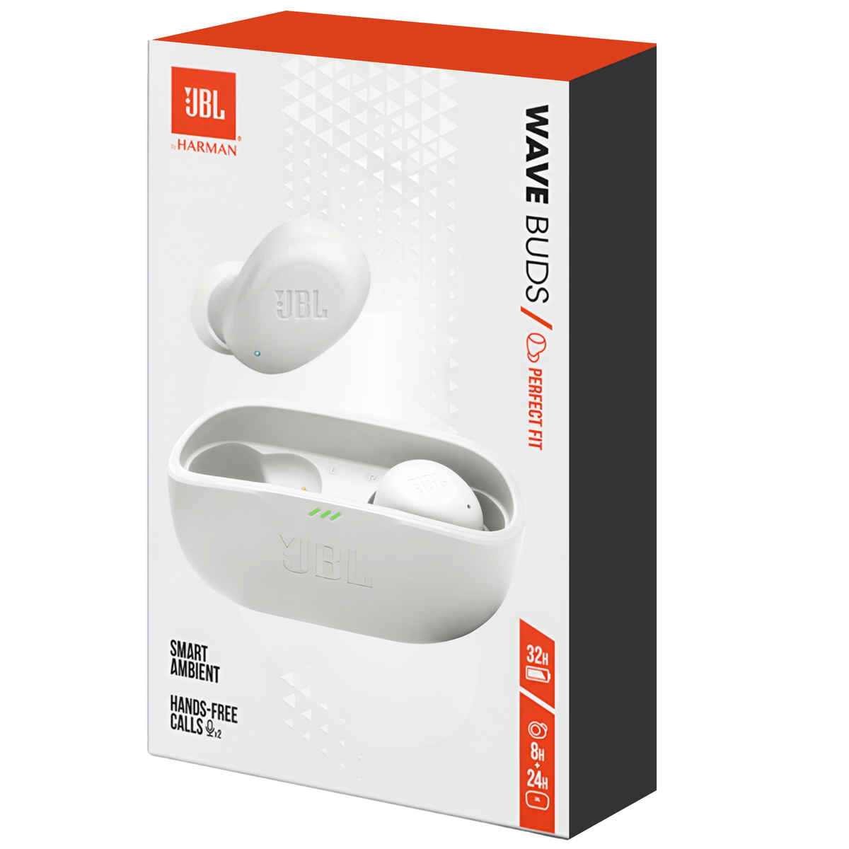 Audífonos JBL Bluetooth TWS Wave Buds Autonomía de 32H White