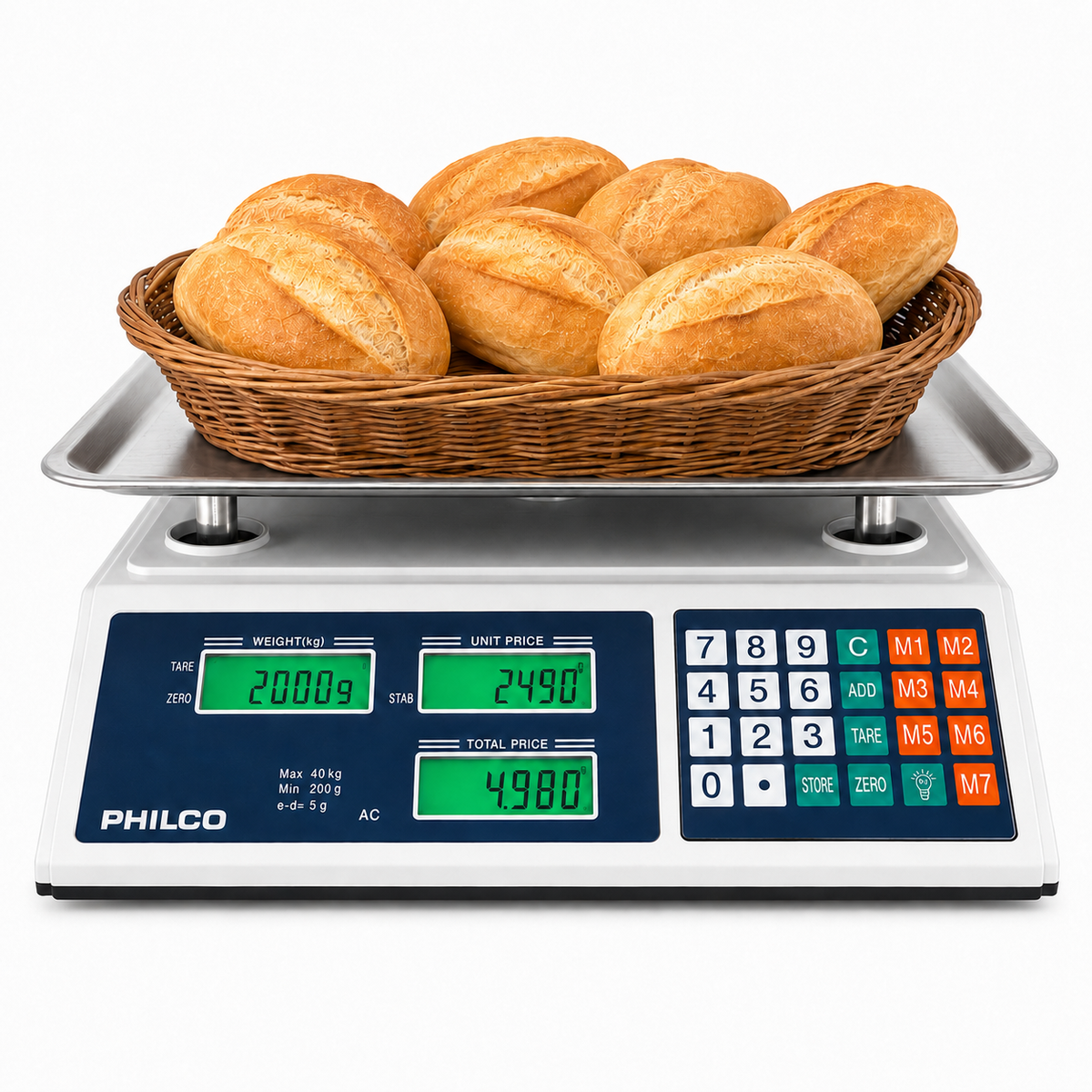 Pesa Balanza Tipo Almacén Digital Pro Pymes 40 KG Max 841