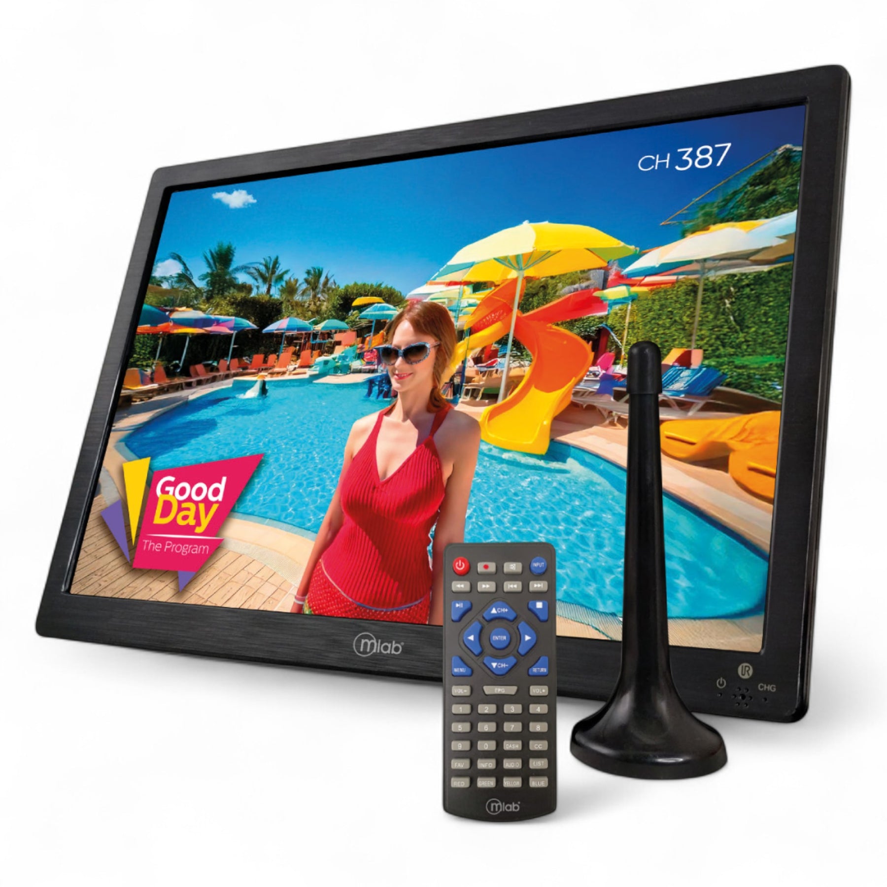 TV Portátil FHD Recargable Señal Digital ISDB-T 14" SLIM BK