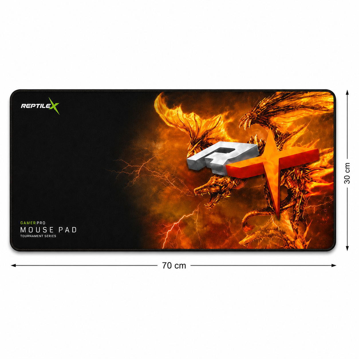 Mouse Pad Gamer 70X30cm Reptilex Orange Edition Rx0009