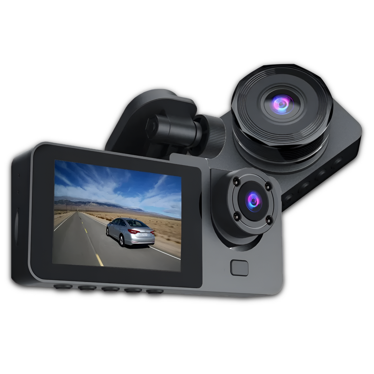 Dashcam FHD Con Visión Nocturna Dual Cámara - DVR Automotriz
