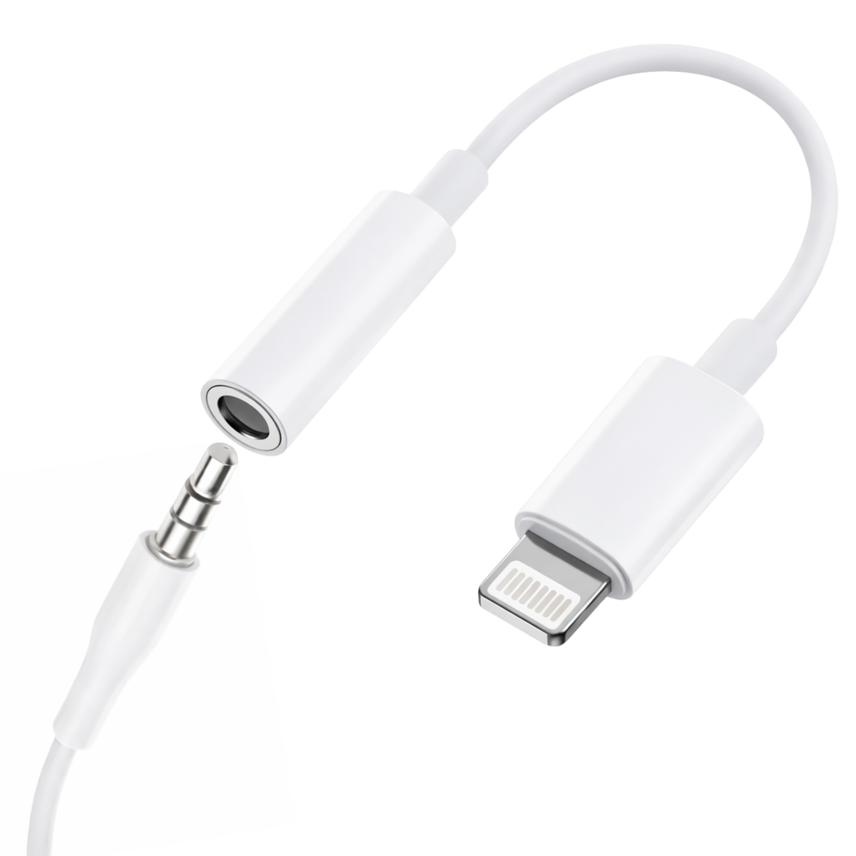 Adaptador De Audífonos Para Iphone Lightning A Jack 3.5mm
