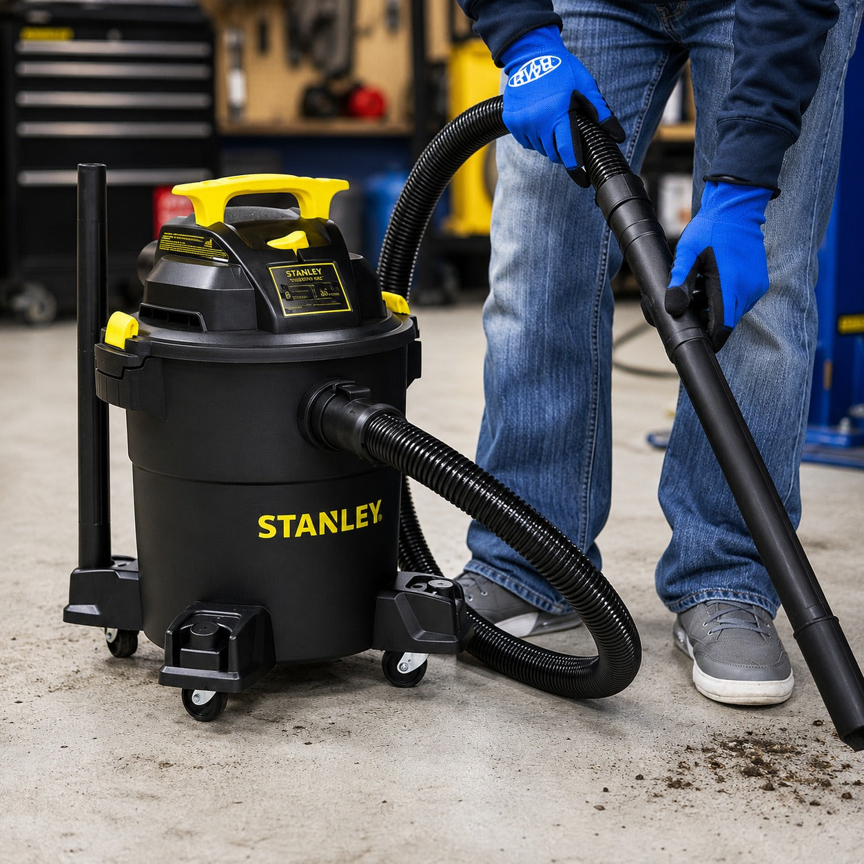 Aspiradora Stanley 5HP Función Seco & Húmedo 30L 19117 Black