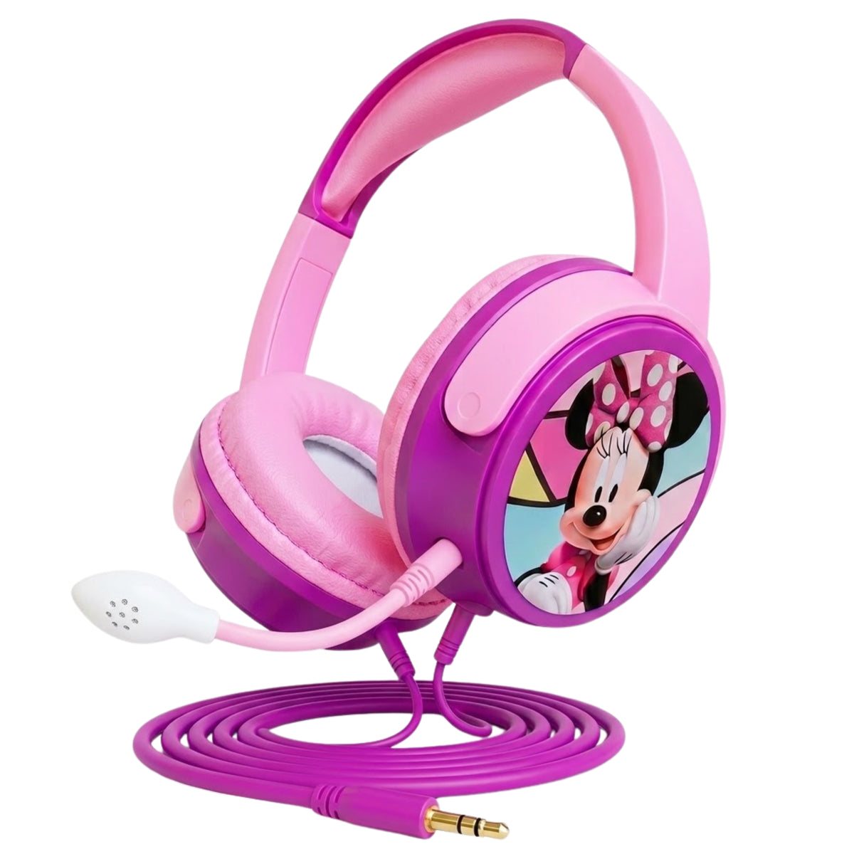 Audífonos Disney Minnie Kids de niñas Micrófono Desmontable