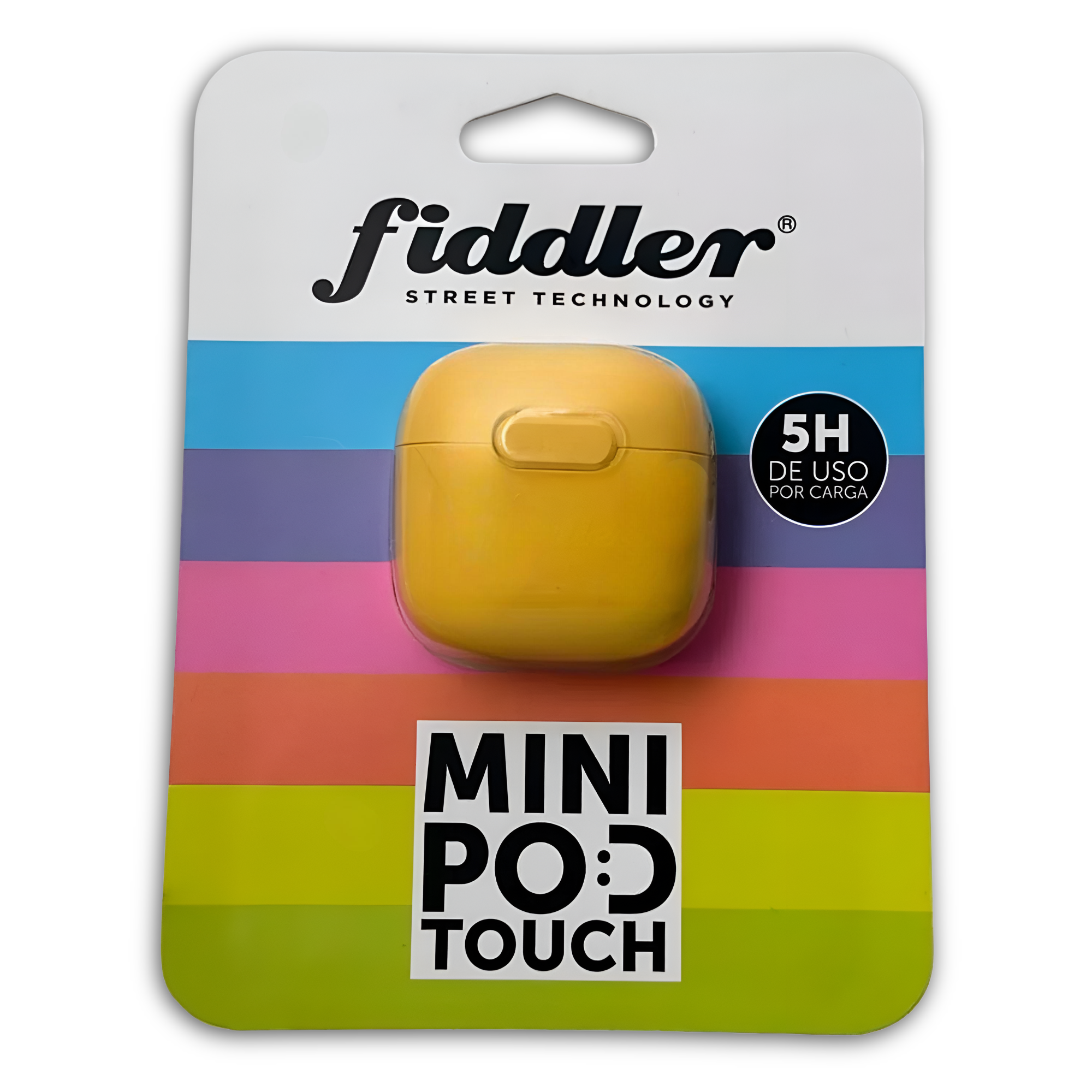 Audifonos In Ear Bluetooth Fiddler Mini Amarillo Android/IOS