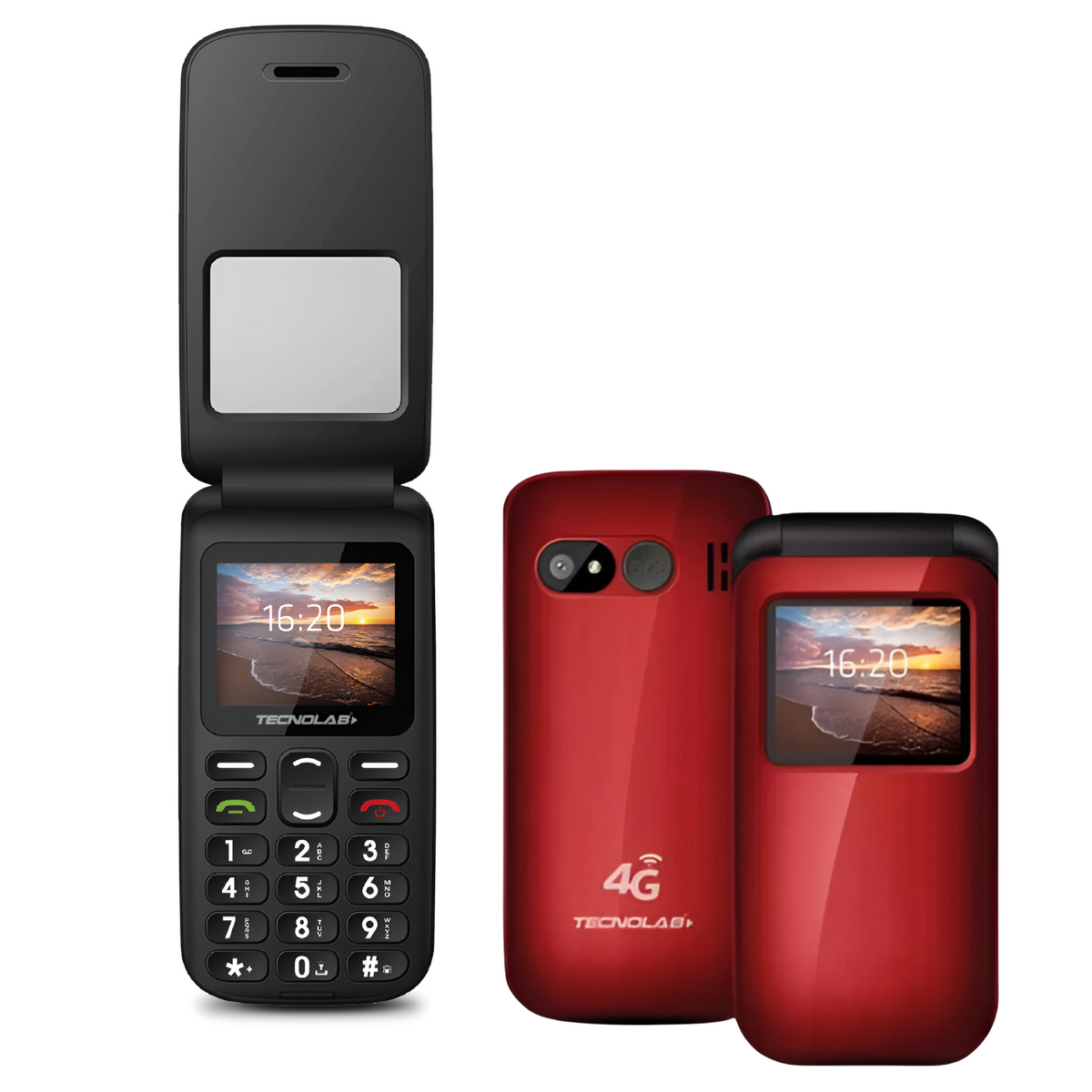 Teléfono Senior Adulto Mayor Almeja Red 4G 456R