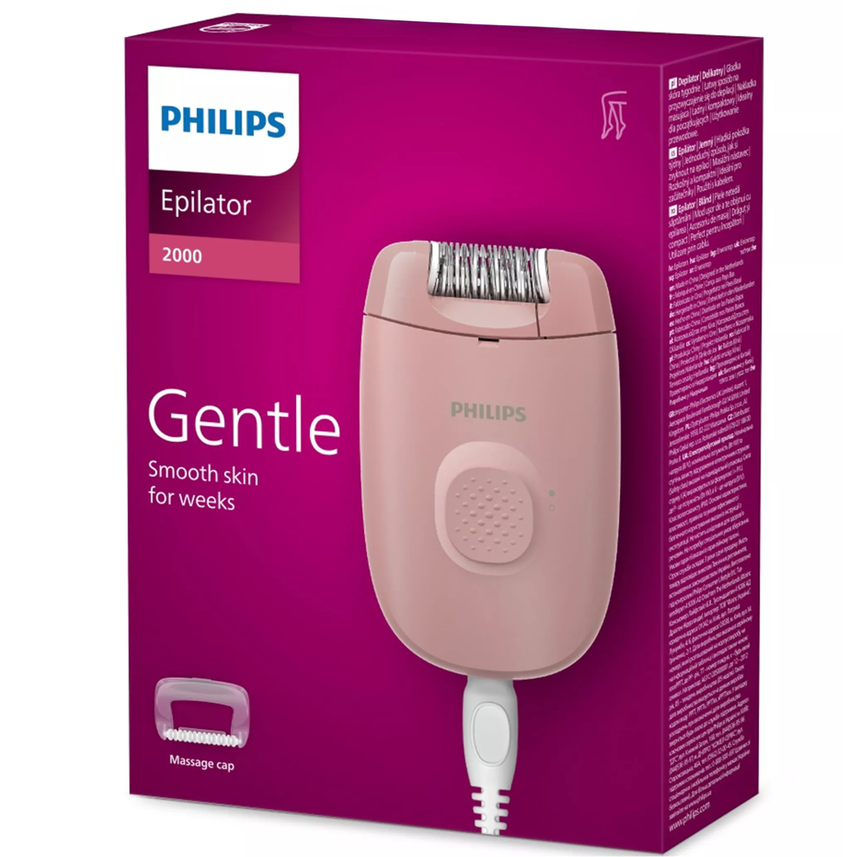 Depiladora Philips Smooth Skin BRE Serie 2000 Multicabezales
