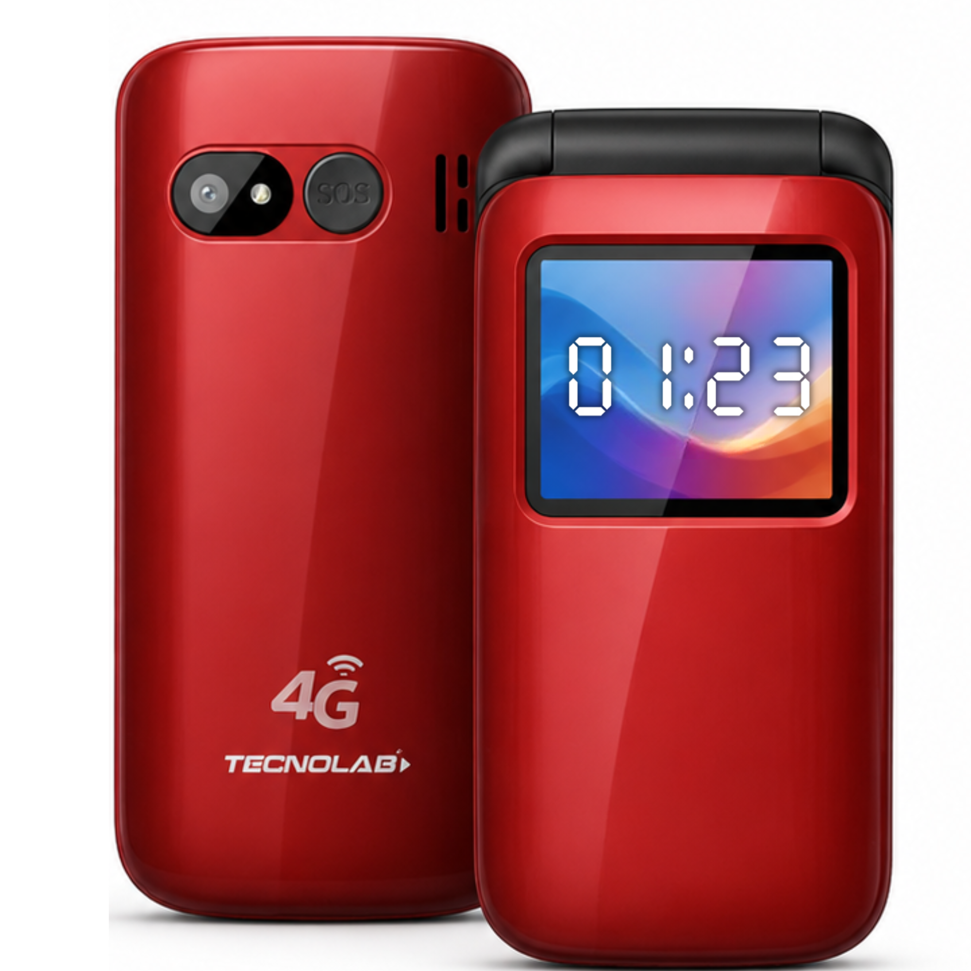 Teléfono Senior Adulto Mayor Almeja Red 4G 456R