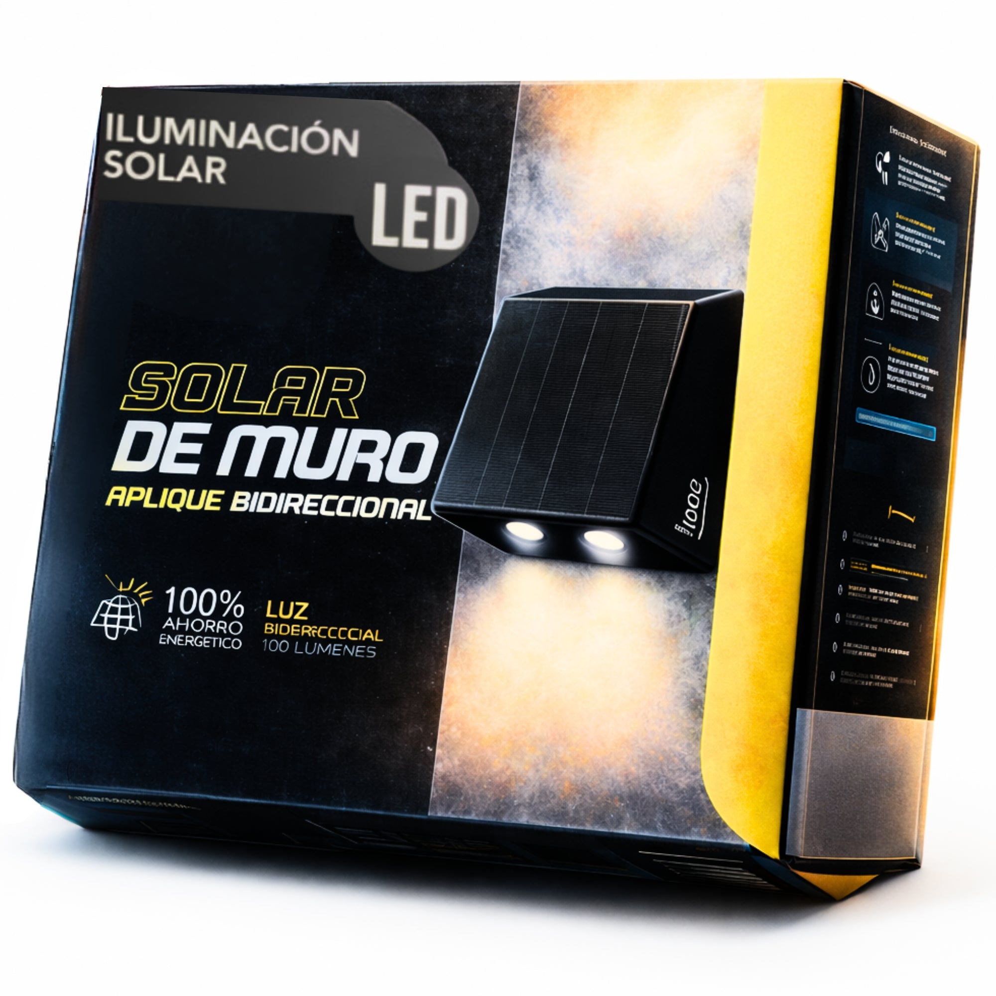 LAMPARA DE MURO SOLAR APLIQUE BIDIRECCIONAL 175415