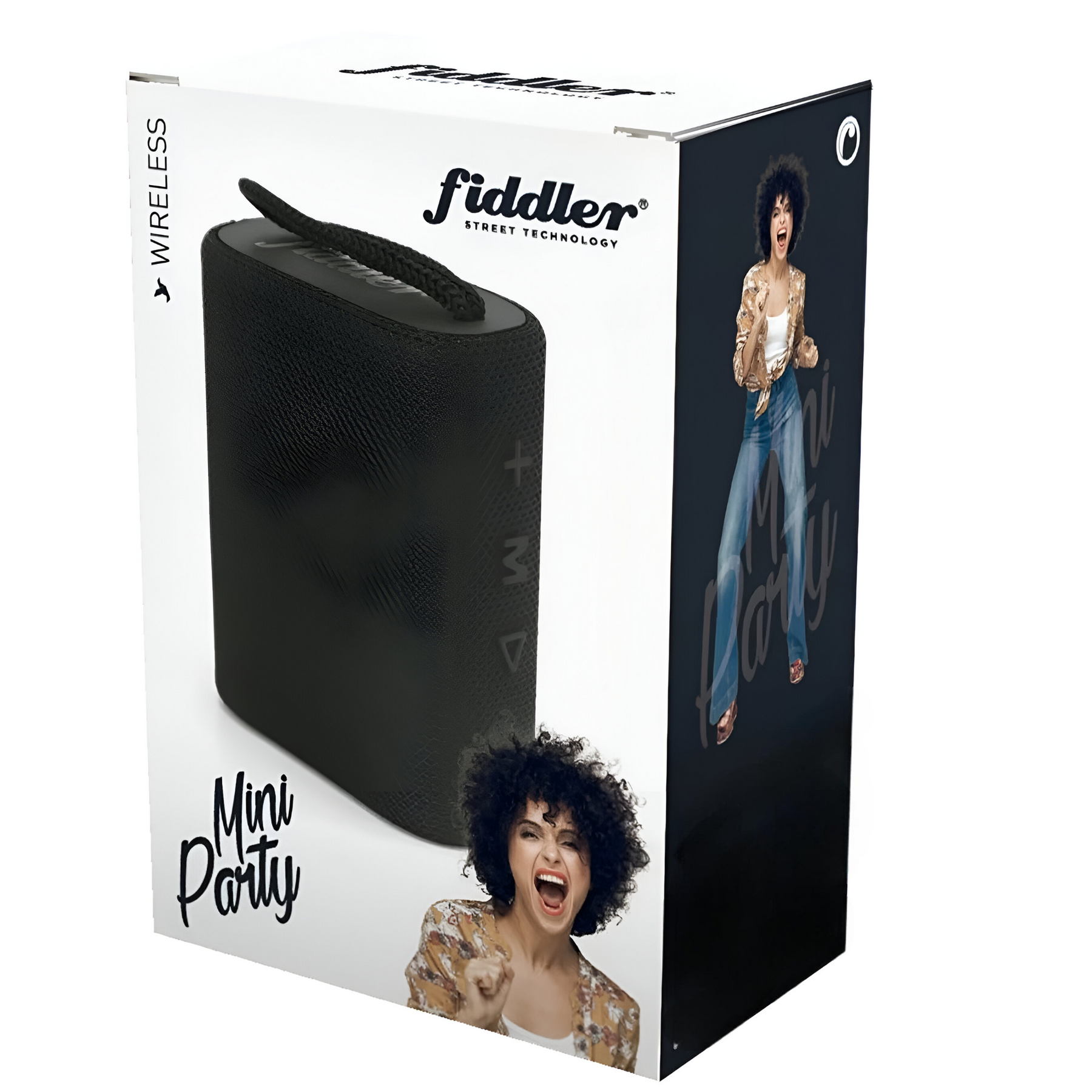 Parlante Portatil Fiddler Mini Party Bluetooth 5.0 Black 3W