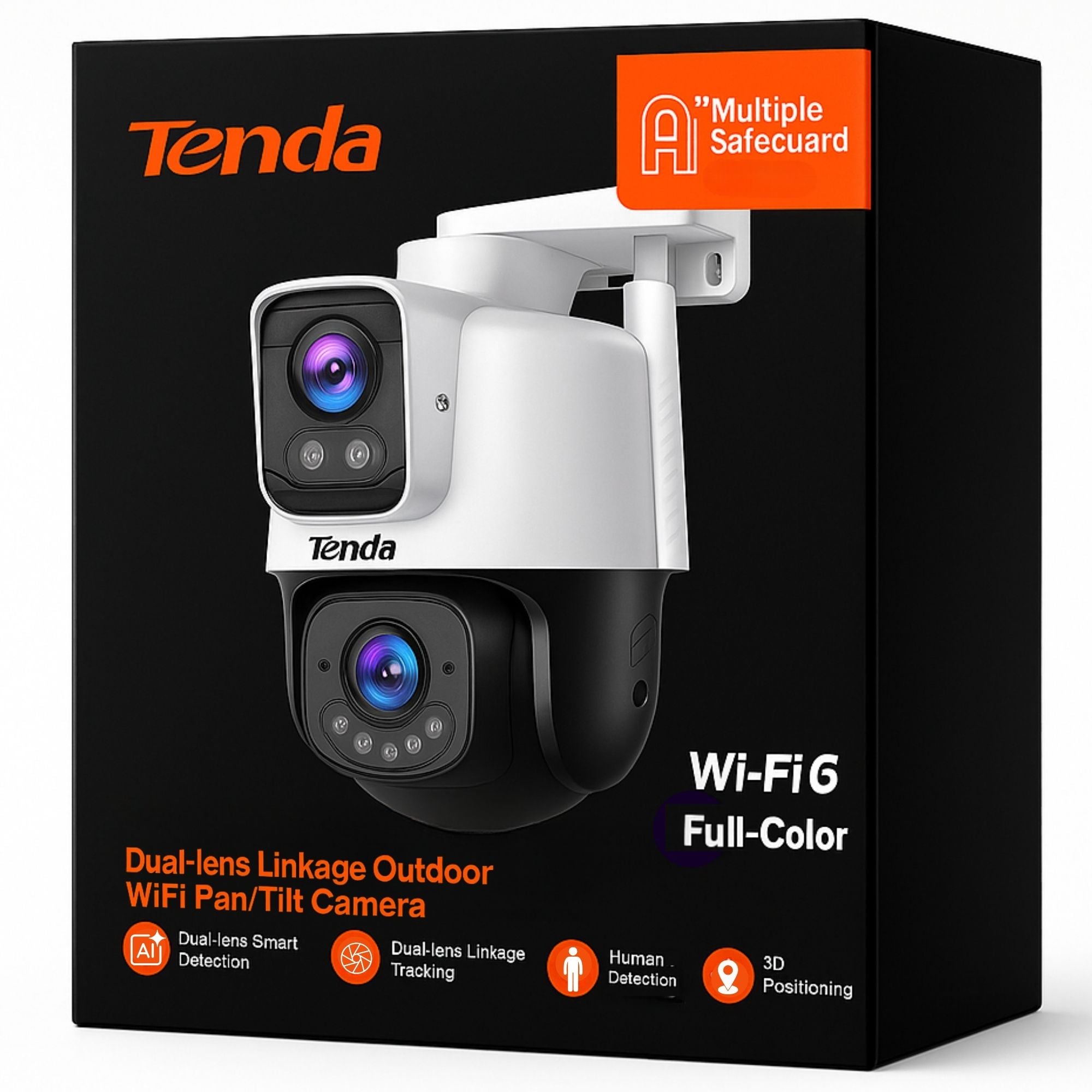 Cámara de Seguridad Outdoor Dual 360° Tenda CH9 FHD / WIFI-6