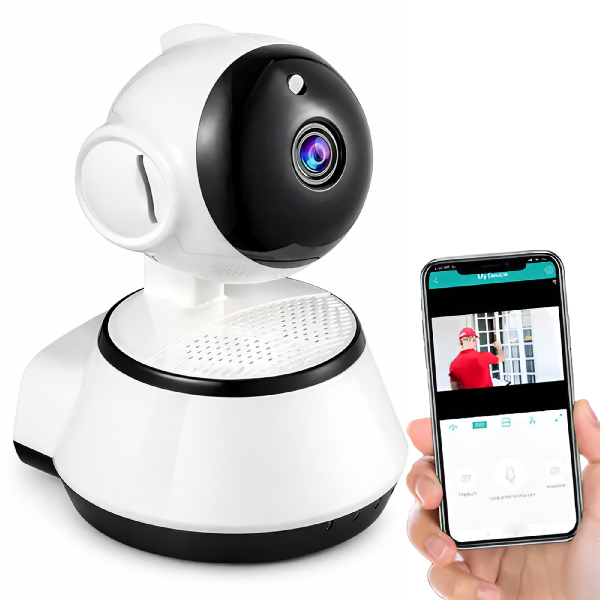 Camara Wifi Rotatoria 360° HD Robotica PTZ Interior W3860