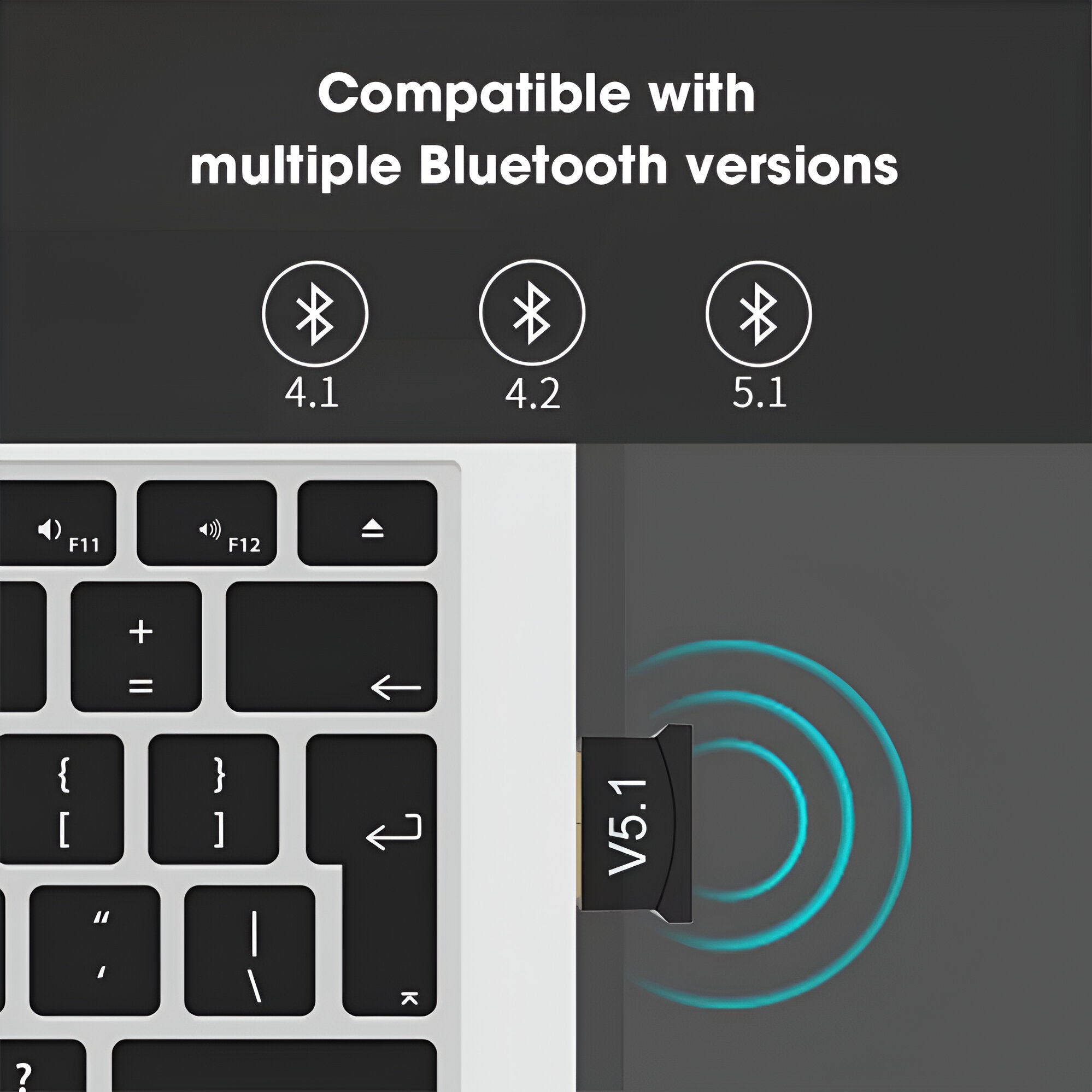 Receptor Bluetooth 5.1 USB 2.0 High Speed 24 Mbps