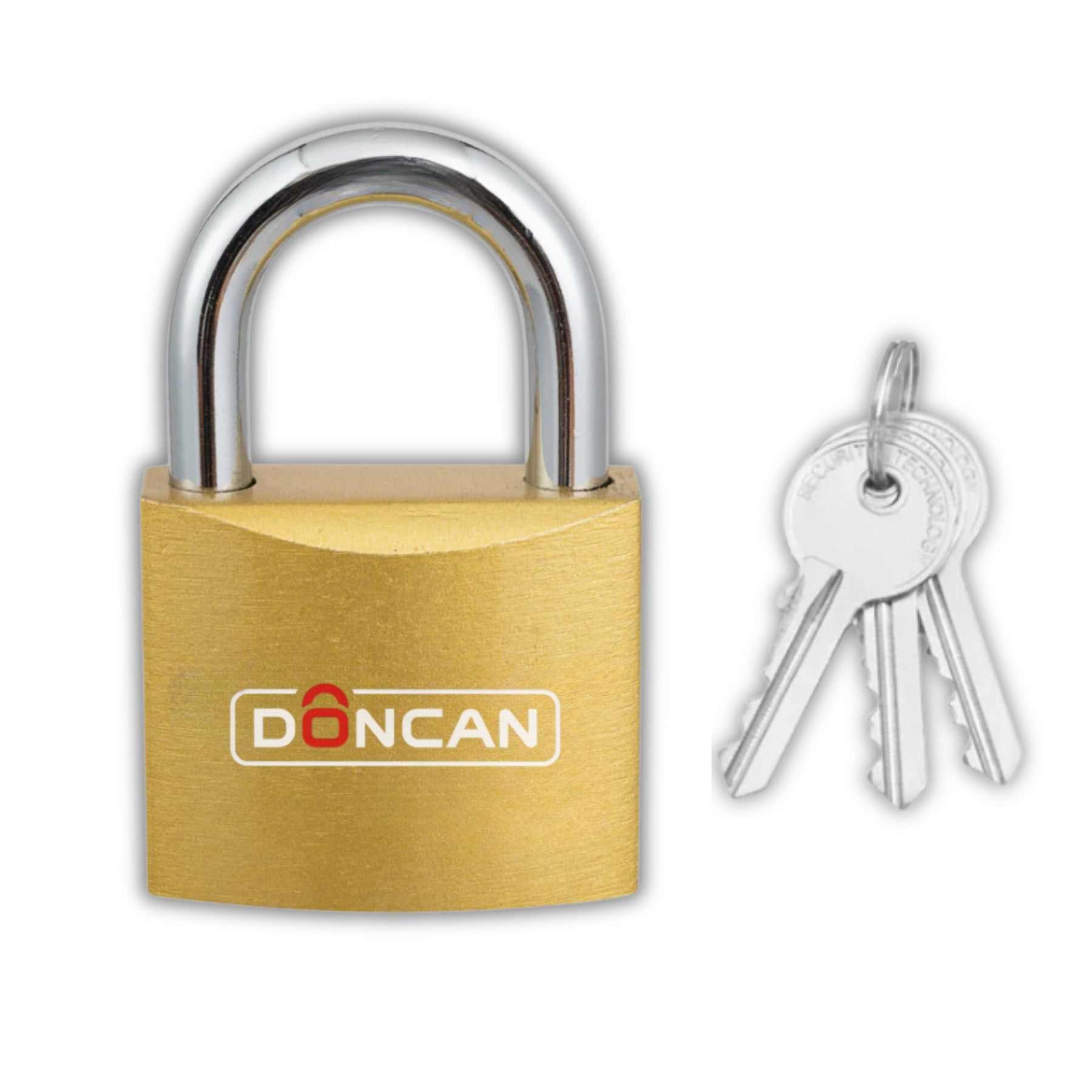 Pack de 3 Candados de 40mm Doncan de Acero Bronceado DCN-40