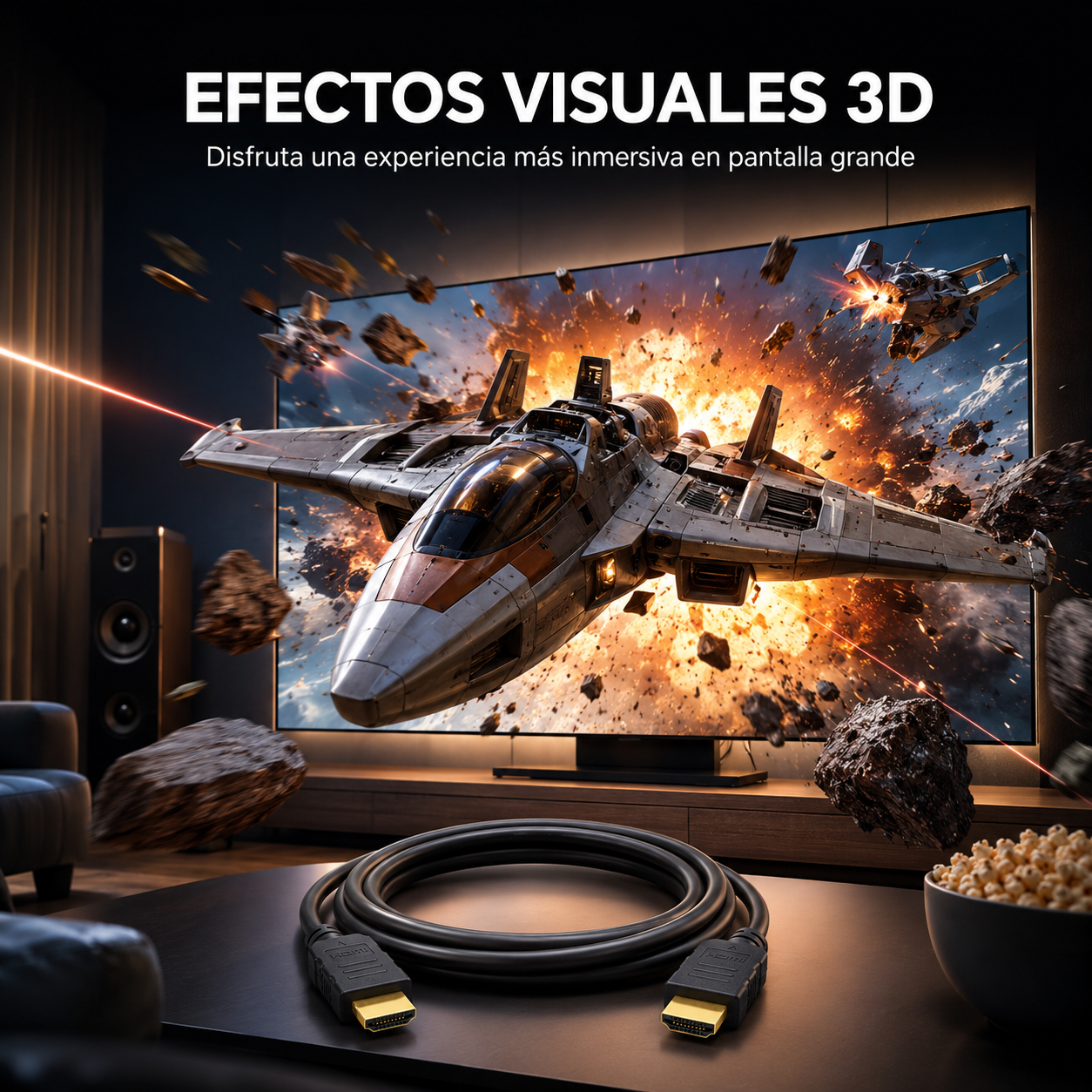 Cable HDMI 4K 1.8M Ultra HD Versión 2.0 3D HDTV Ulink 150163
