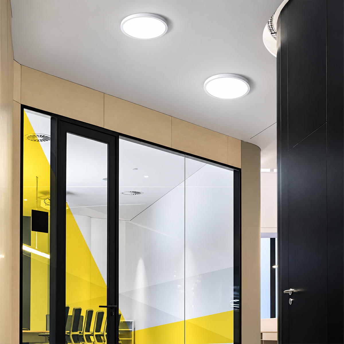 Plafon LED Sobrepuesto Logic 24W Luz Fria Blacklight 1920LM