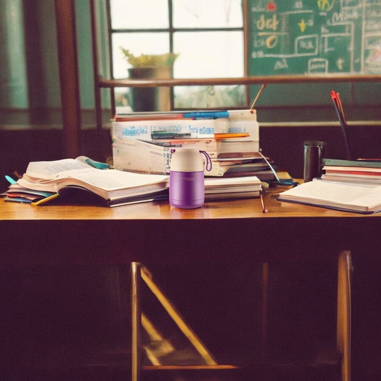 Termo de Comida Inox Cool BS25 450ML Purple Thermos FJ-450PU