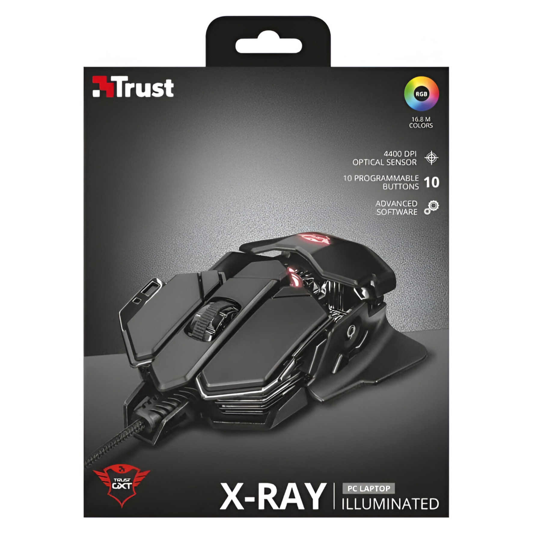 Mouse Gamer Trust Gxt 138 X-Ray Full RGB 10 Botones