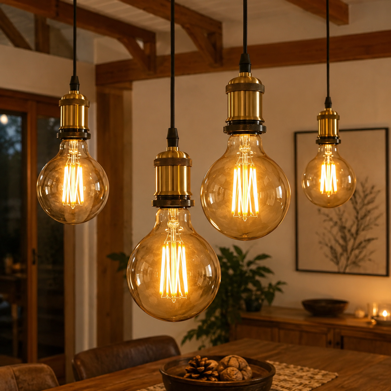 Ampolleta LED Filament Deco Globo Wellmax E27 Calida 8W G95