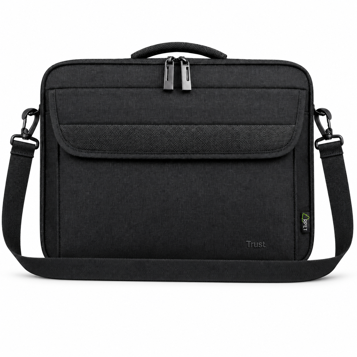 Bolso Notebook Trust Atlanta 16" con Correa Reinforced Black