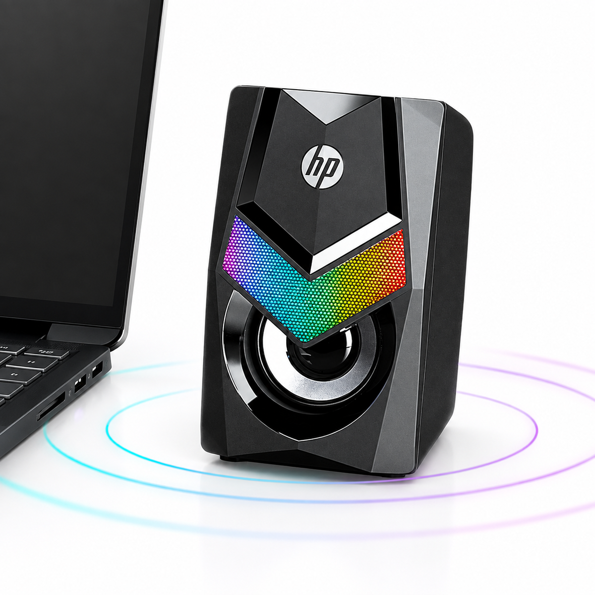 Parlante USB HP Multimedia con Iluminación RGB DHE-6000