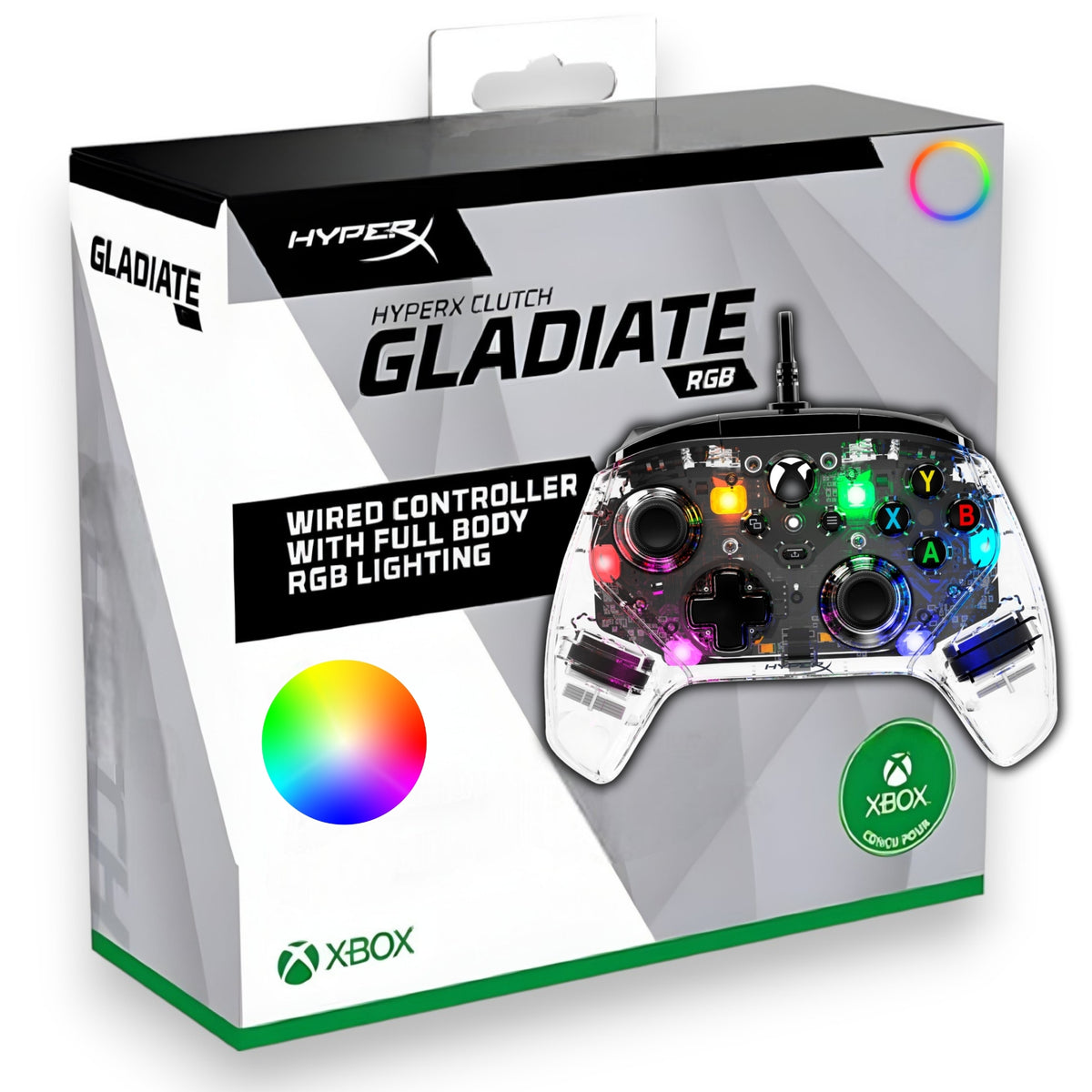 Gamepad Wired HyperX Clutch Gladiate RGB Multiplataformas