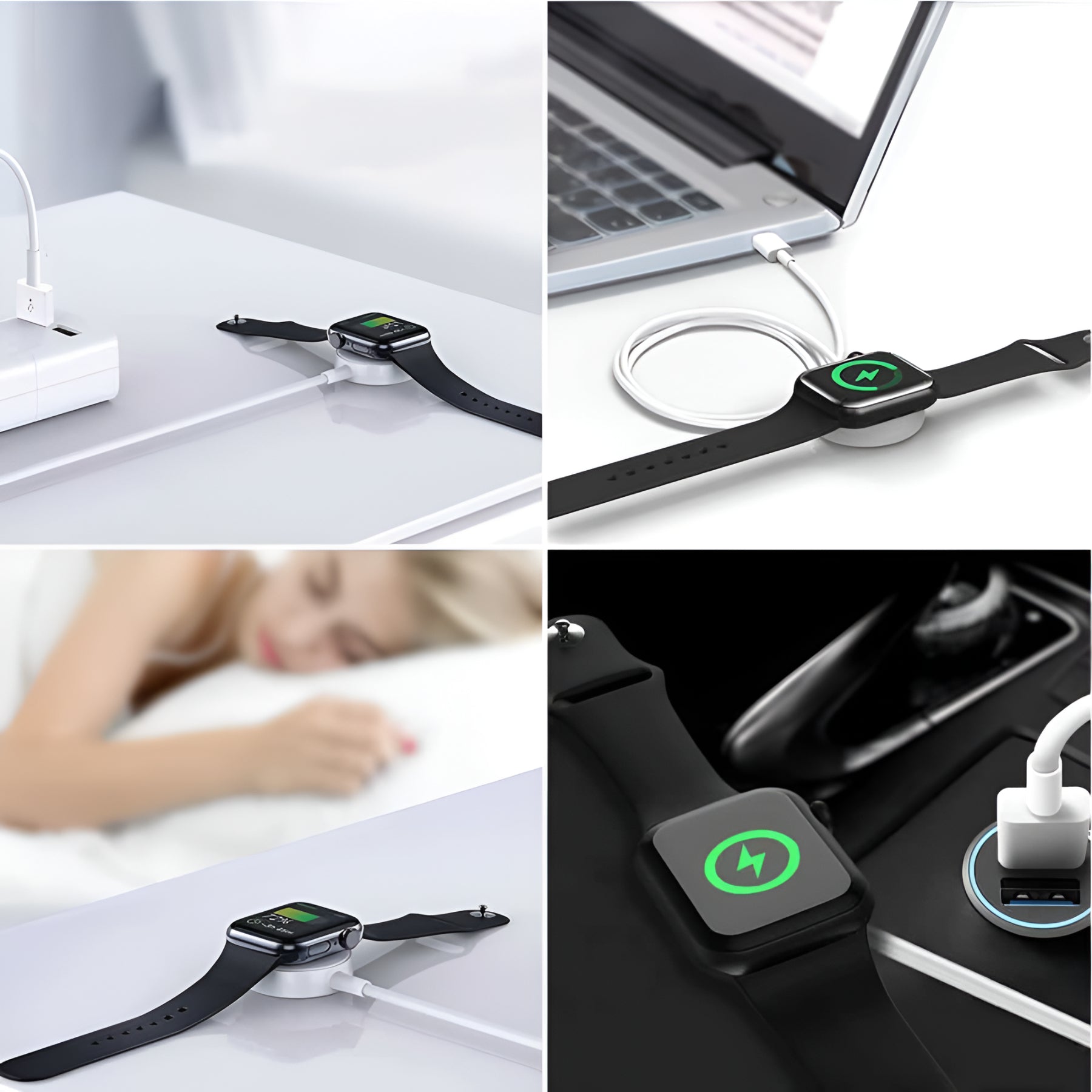 Cable de Carga USB Magnético Compatible con Apple Watch 1MT