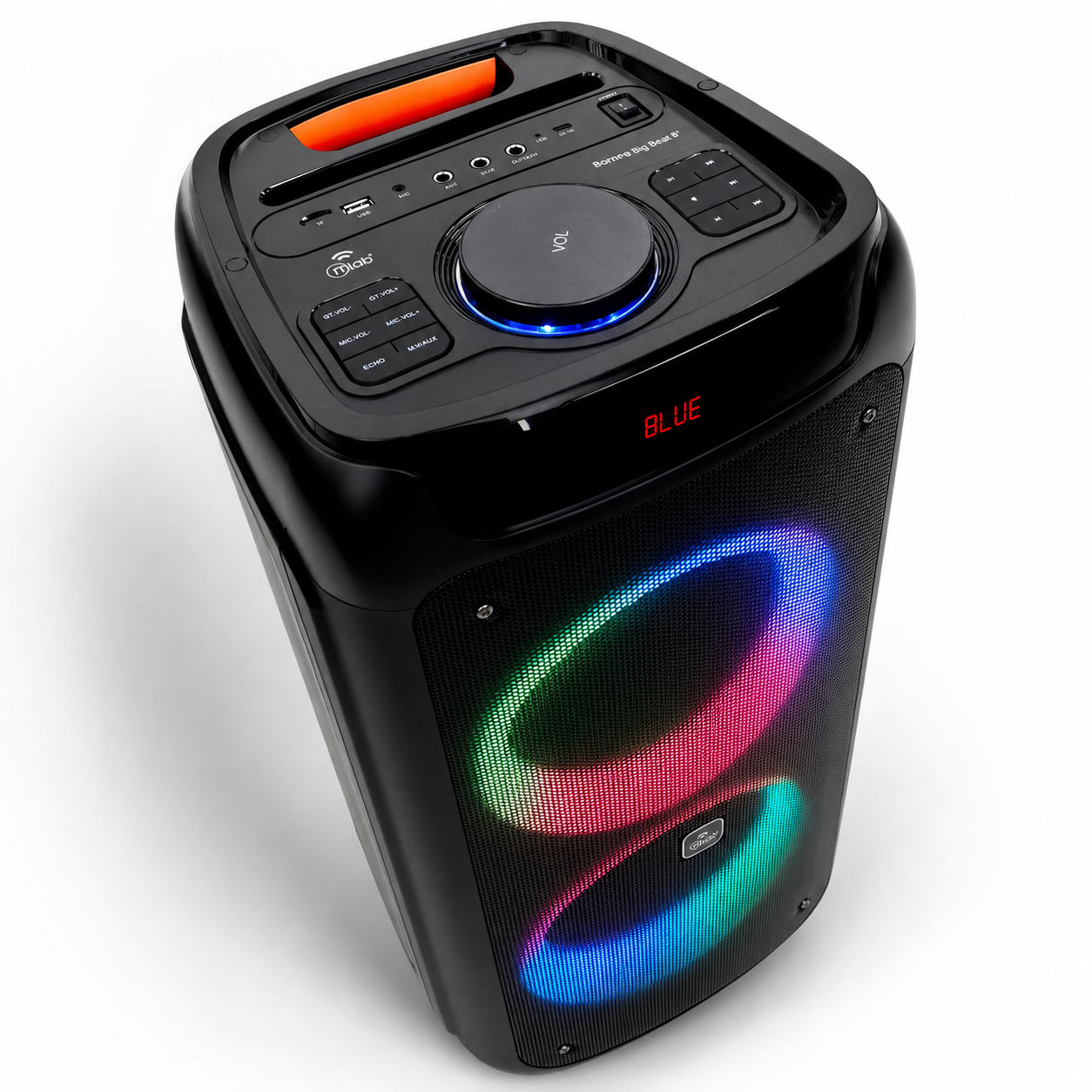 Parlante Karaoke 10" Mlab Flaming Power Bass MicWireless 75W