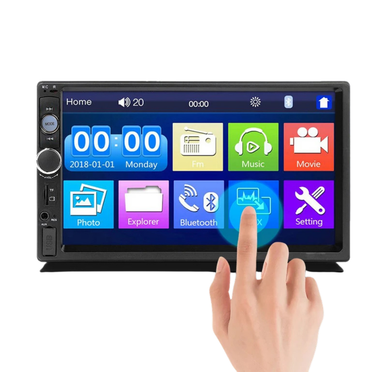 Radio de Auto Touch Screen 7" Bluetooth / Mp3 / SD/ Usb/ Aux