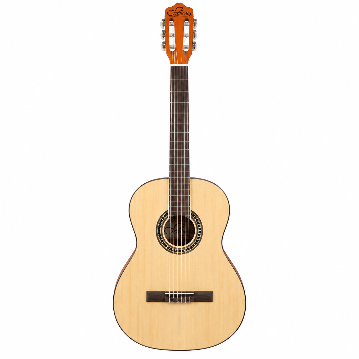 Guitarra Electroacústica Sevillana 39” Ultra Delgada Con Alma Ajustable y Funda