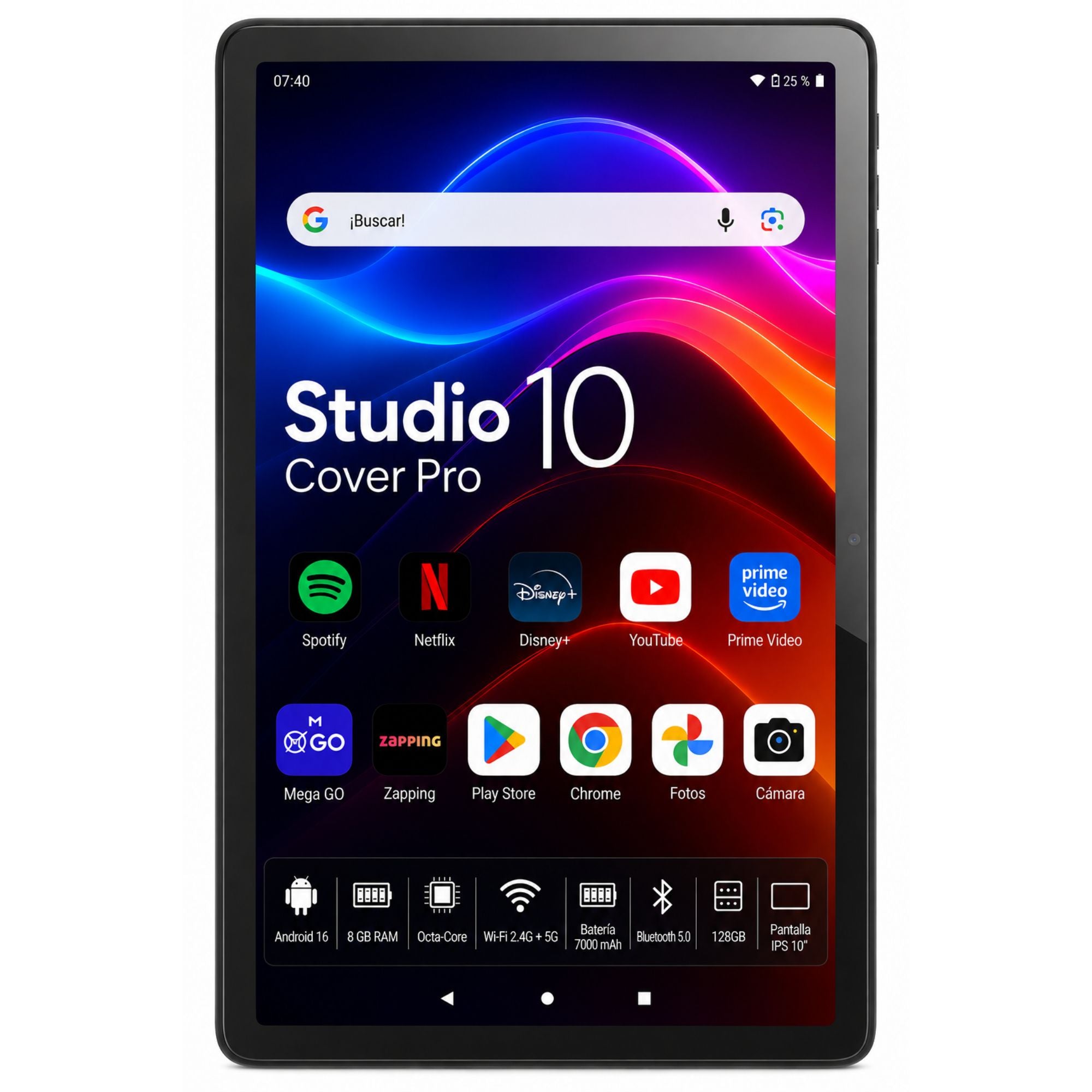 Tablet 10" Android 16 Octa-Core / 8GB RAM/ 128GB