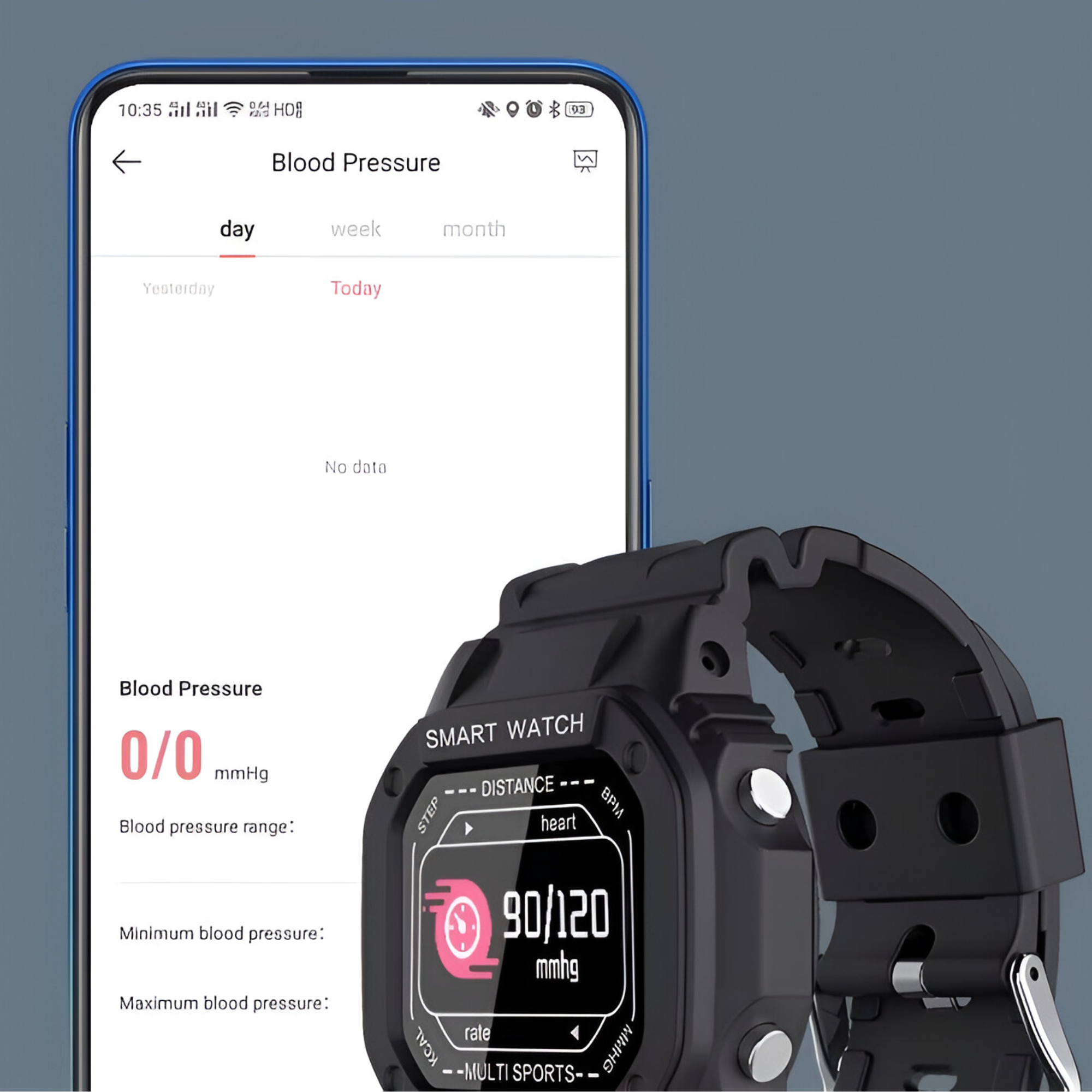 Smartwatch Deportivo i2 Waterproof Multiplataformas Black