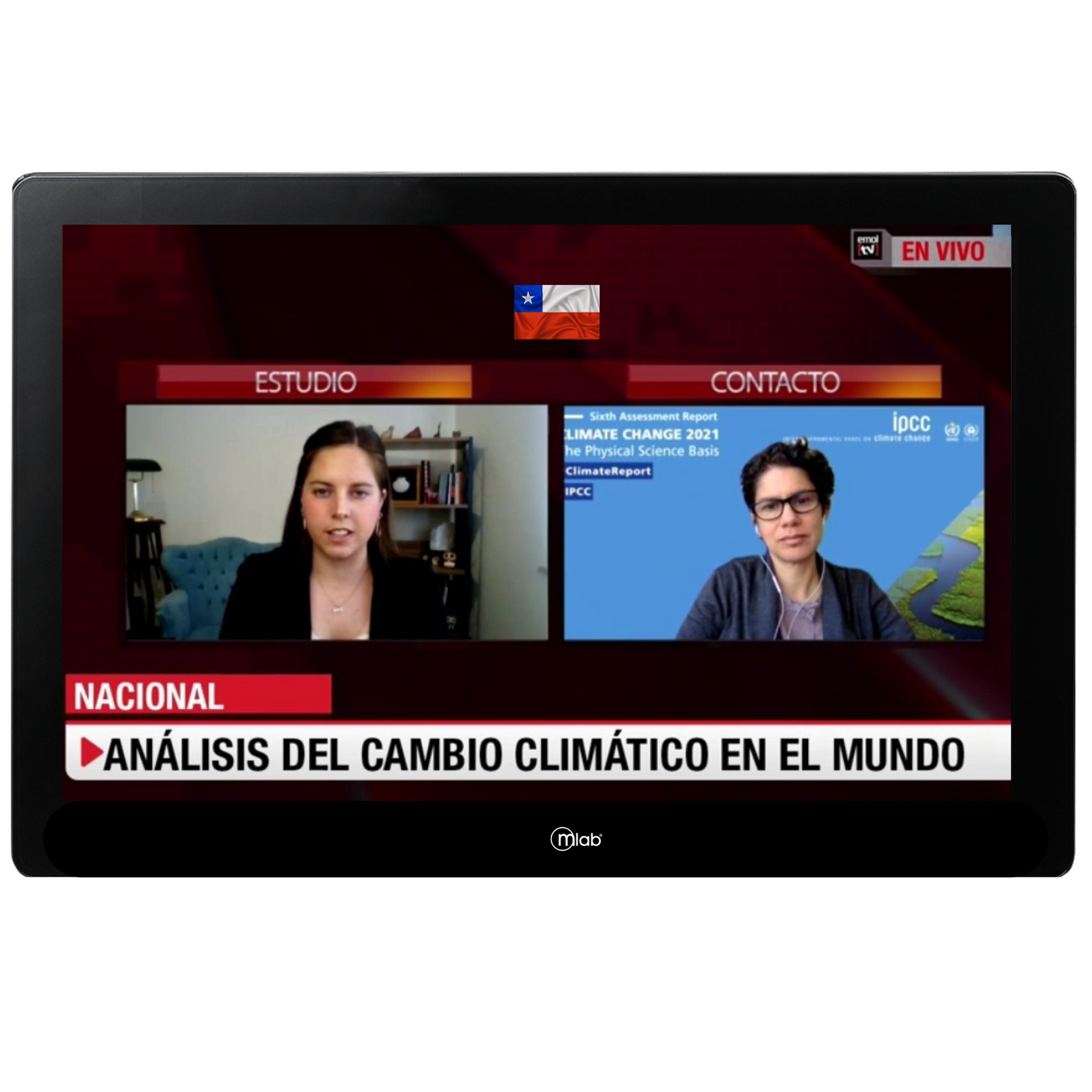 TV Portátil FHD Recargable Señal Digital ISDB-T 14" SLIM BK