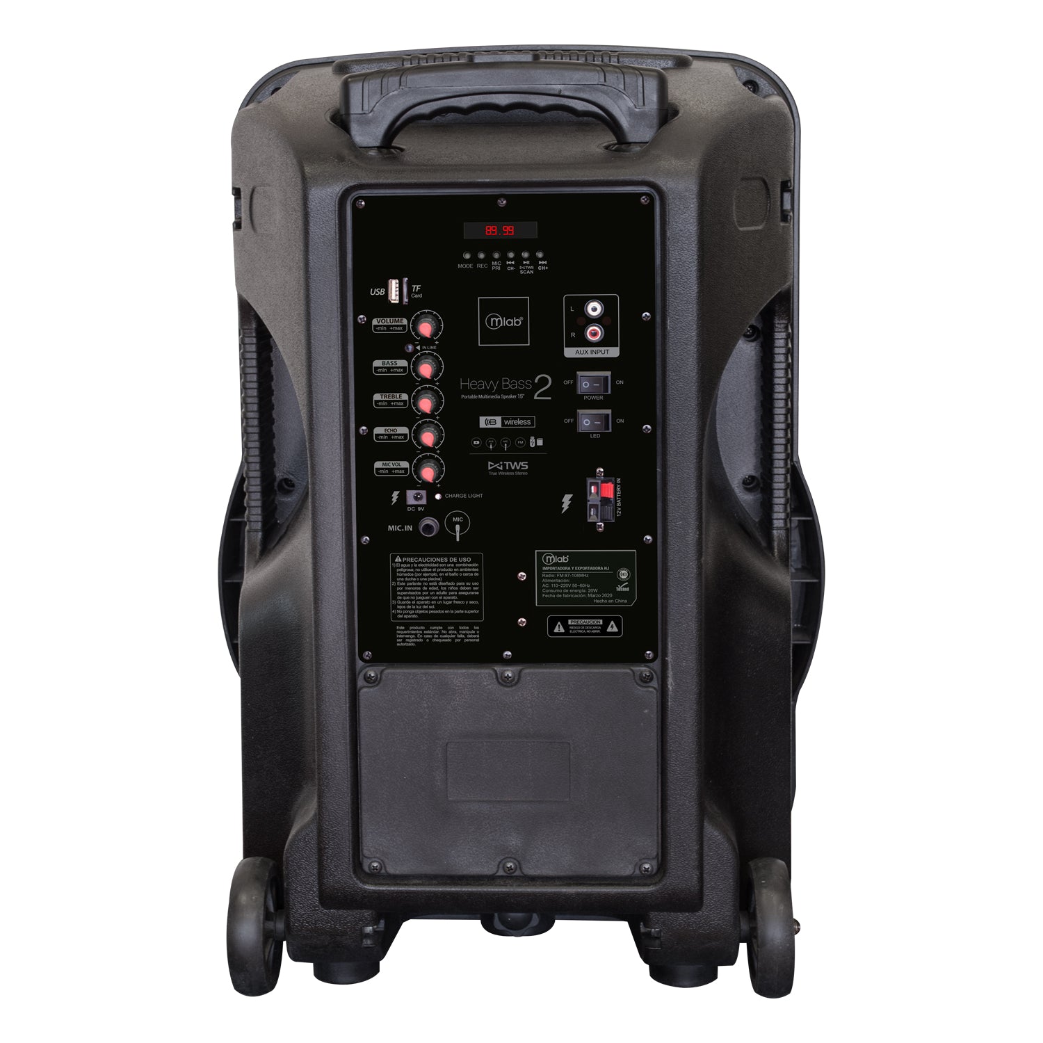 Pack Parlante Portatil 15" Havy Bass + Tripode + Proyector