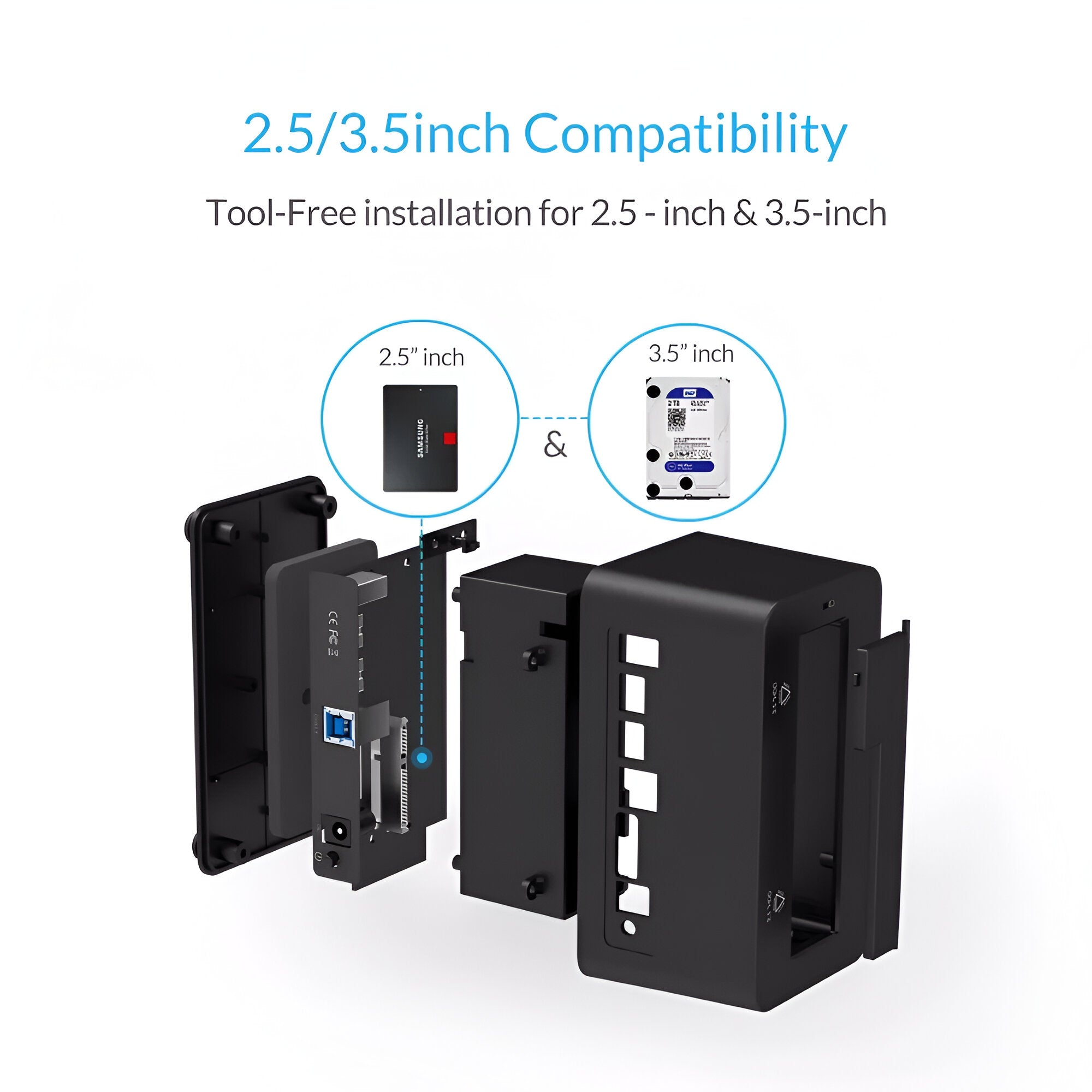 Lector de Discos SATA USB 3.0 High Speed Dock Station DCK300