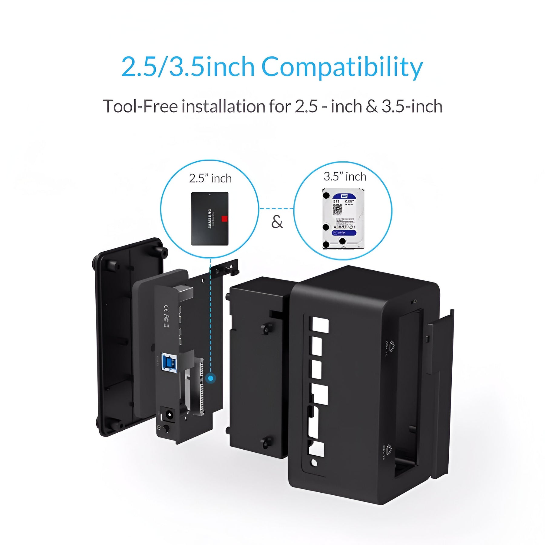 Lector de Discos SATA USB 3.0 High Speed Dock Station DCK300