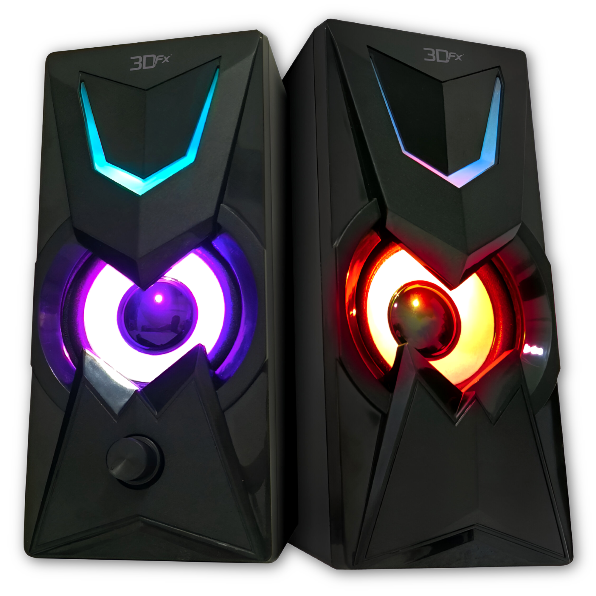 Parlantes Gamer 3DFX FULL RGB DEEP BASS USB 2.0 / AUX 3.5MM