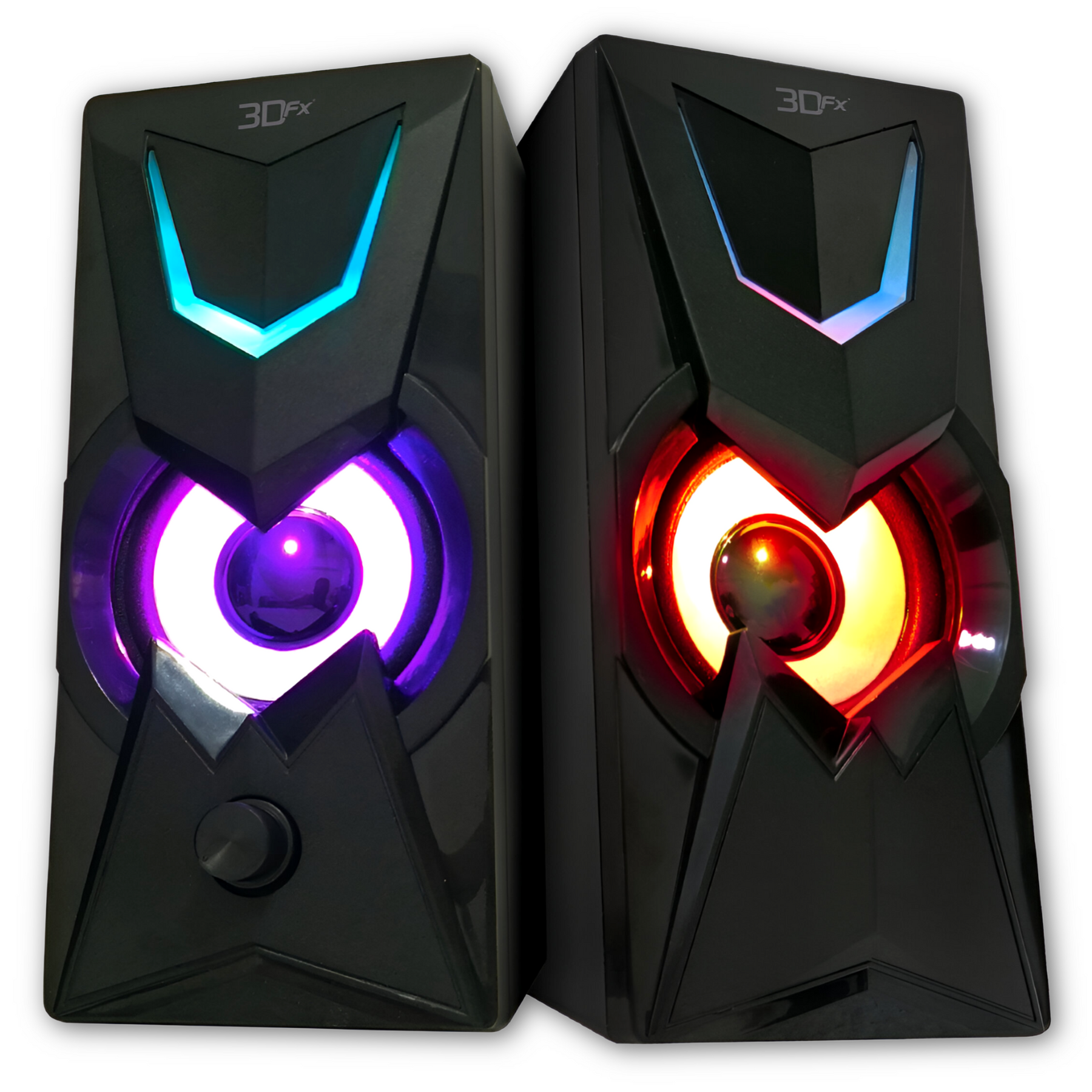 Parlantes Gamer 3DFX FULL RGB DEEP BASS USB 2.0 / AUX 3.5MM