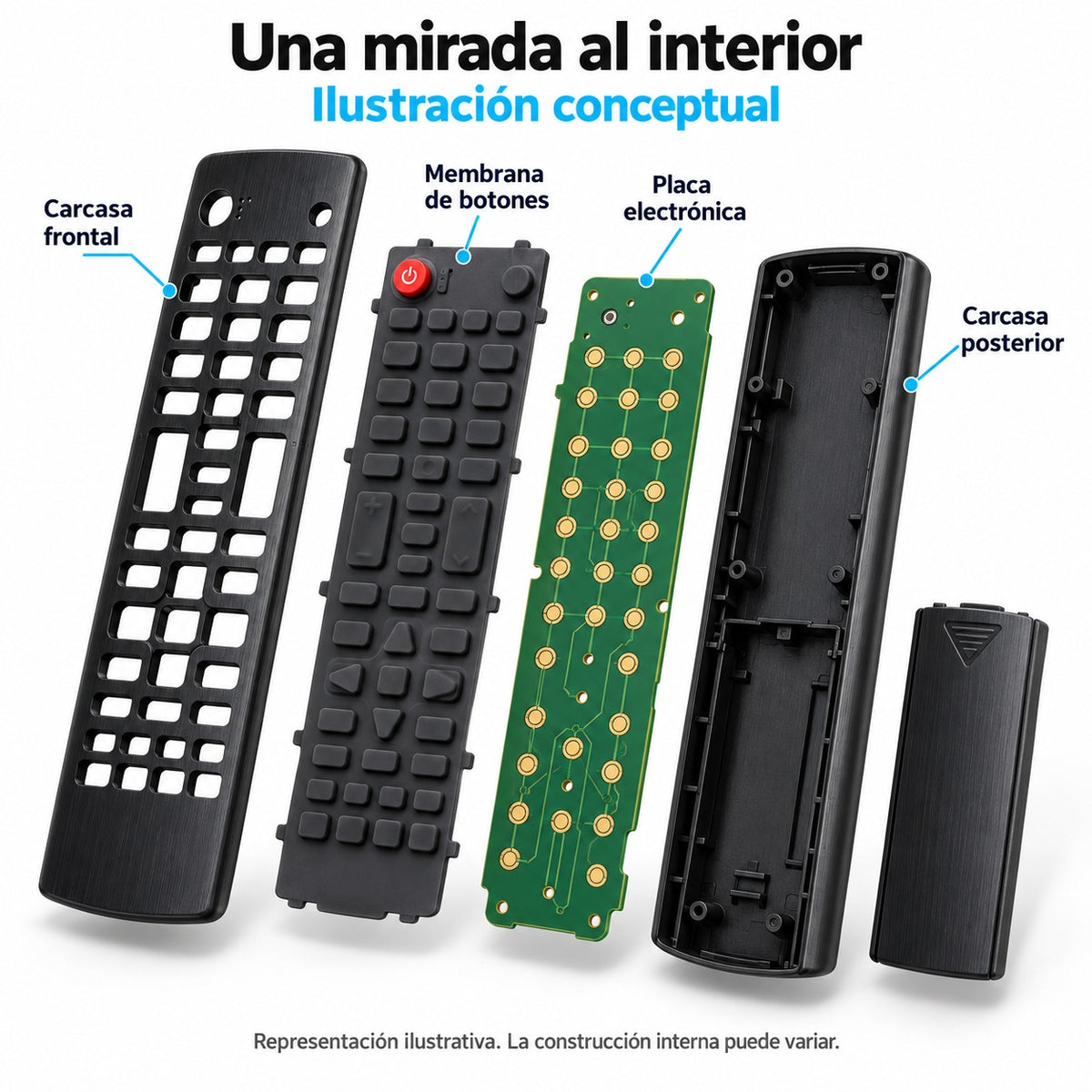 Control Remoto Compatible con Smart TV LG Universal Black